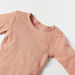 Juniors Ribbed Ruffle Trim T-shirt and Pyjamas Set-Pyjama Sets-thumbnailMobile-1