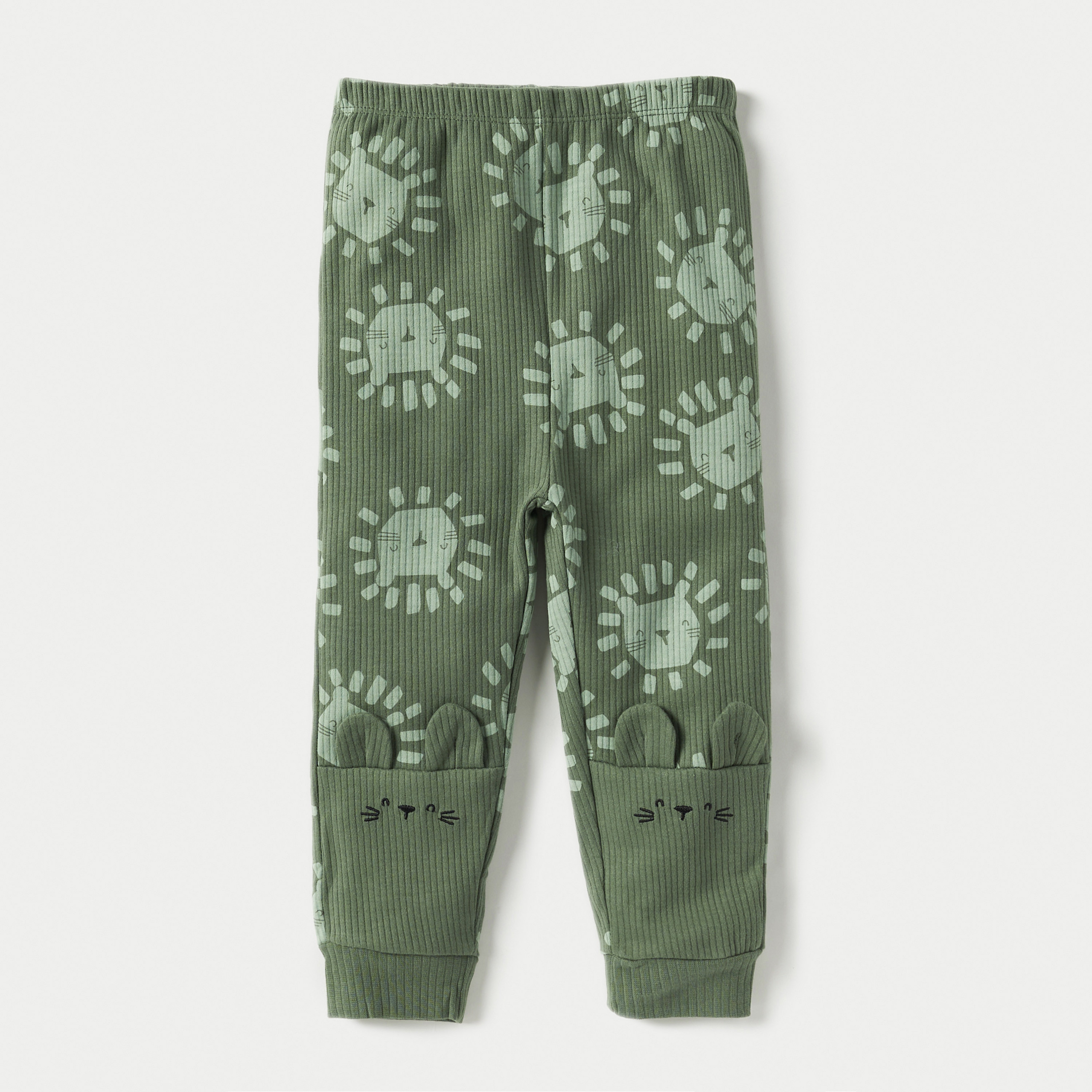 Juniors All-Over Lion Print T-shirt and Pyjama Set-baby-boys-clothing-nightwear-pyjamasets-image-3