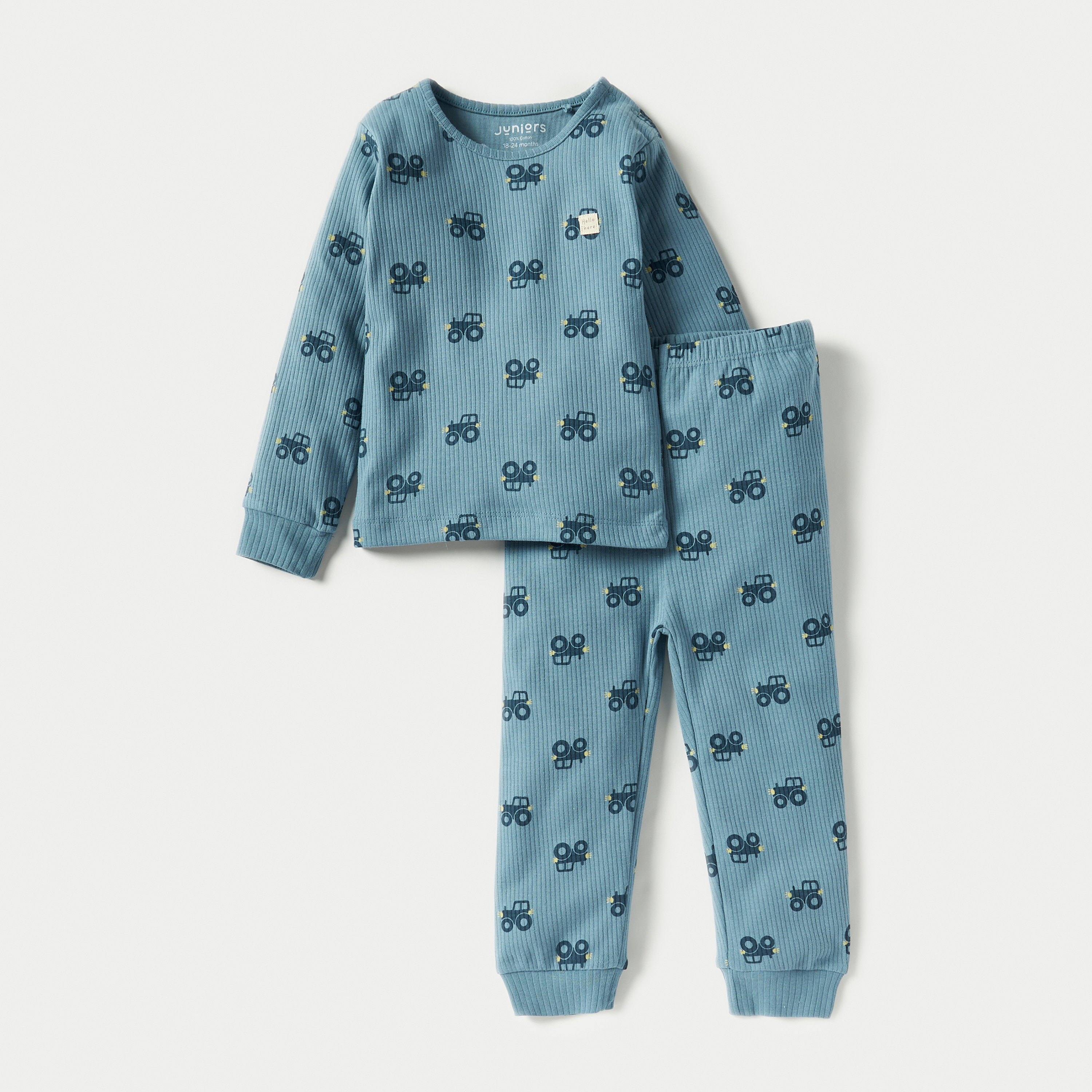 طقم بنطلون بيجاما وتيشيرت بطبعات من جونيورز-baby-boys-clothing-nightwear-pyjamasets-image-1