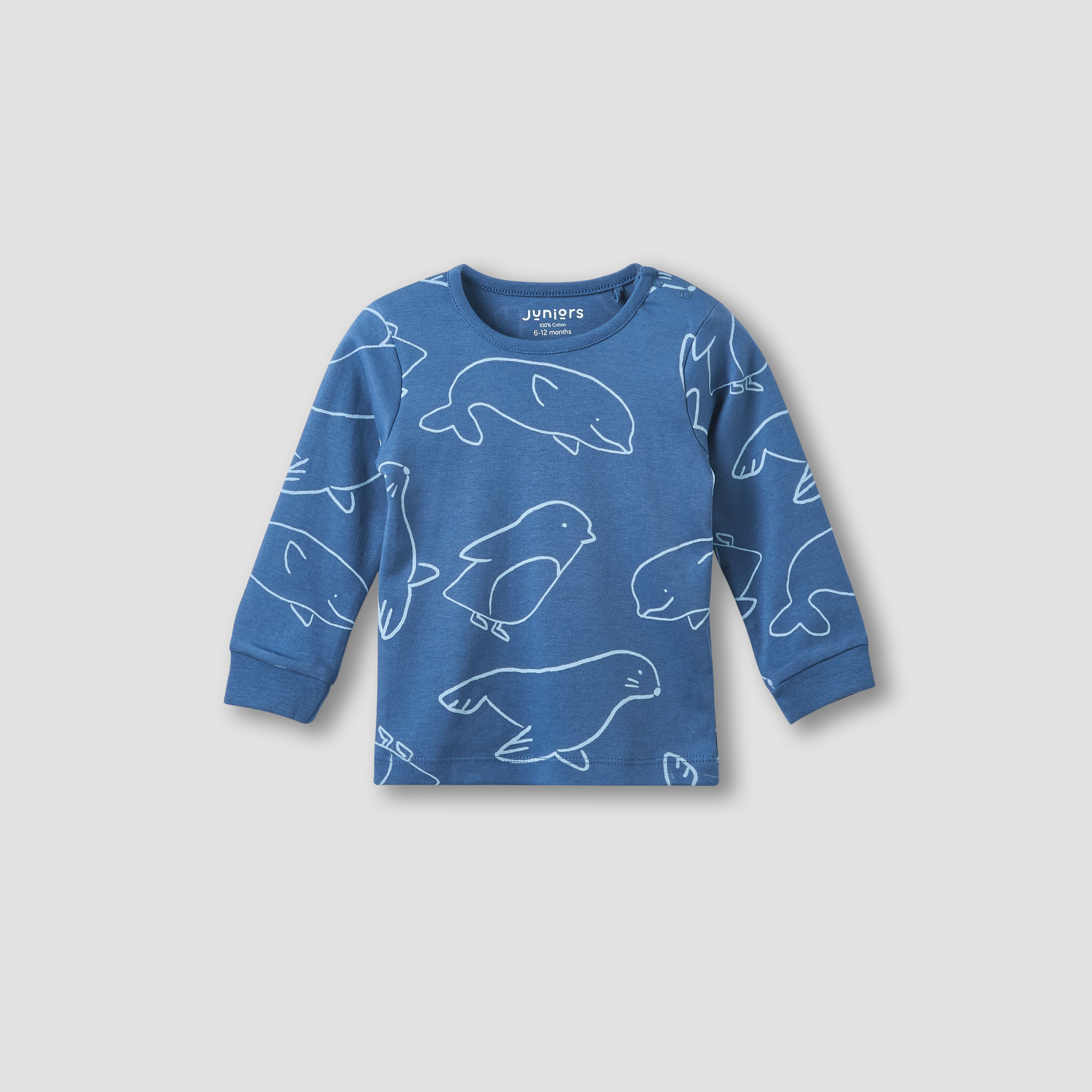 Pack of 3 Juniors Cotton Crew Neck Long Sleeves Pyjama Set with Print-baby-boys-clothing-nightwear-pyjamasets-image-7