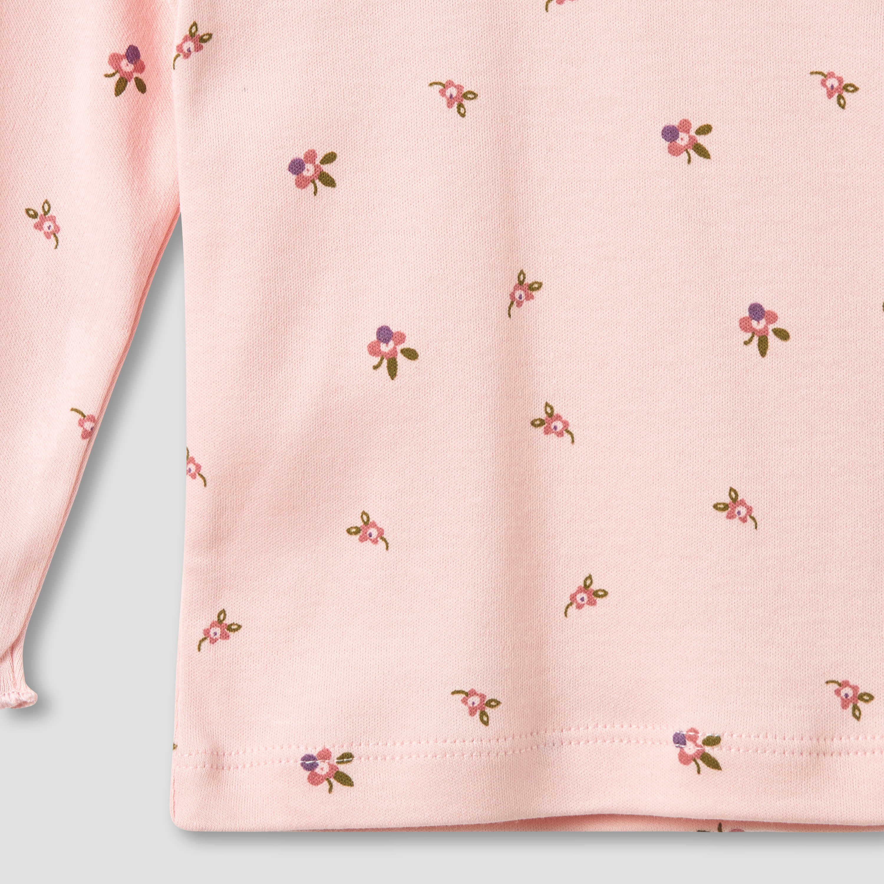 Pack of 3 Juniors Cotton Crew Neck Long Sleeves Pyjama Set with Floral Print-baby-girls-clothing-nightwear-pyjamasets-image-9