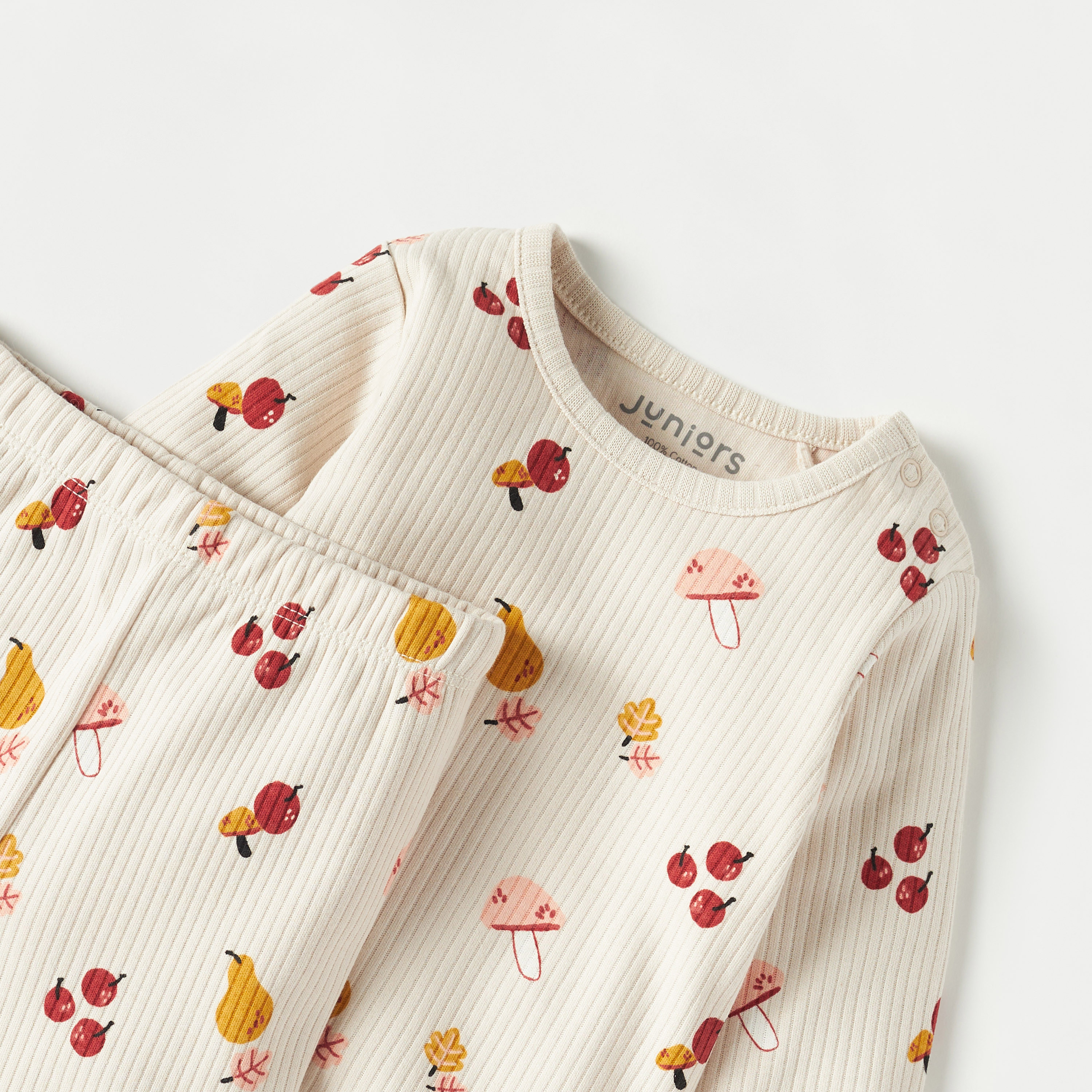 Juniors All-Over Fruit Print T-shirt and Pyjama Set-baby-girls-clothing-nightwear-pyjamasets-image-4