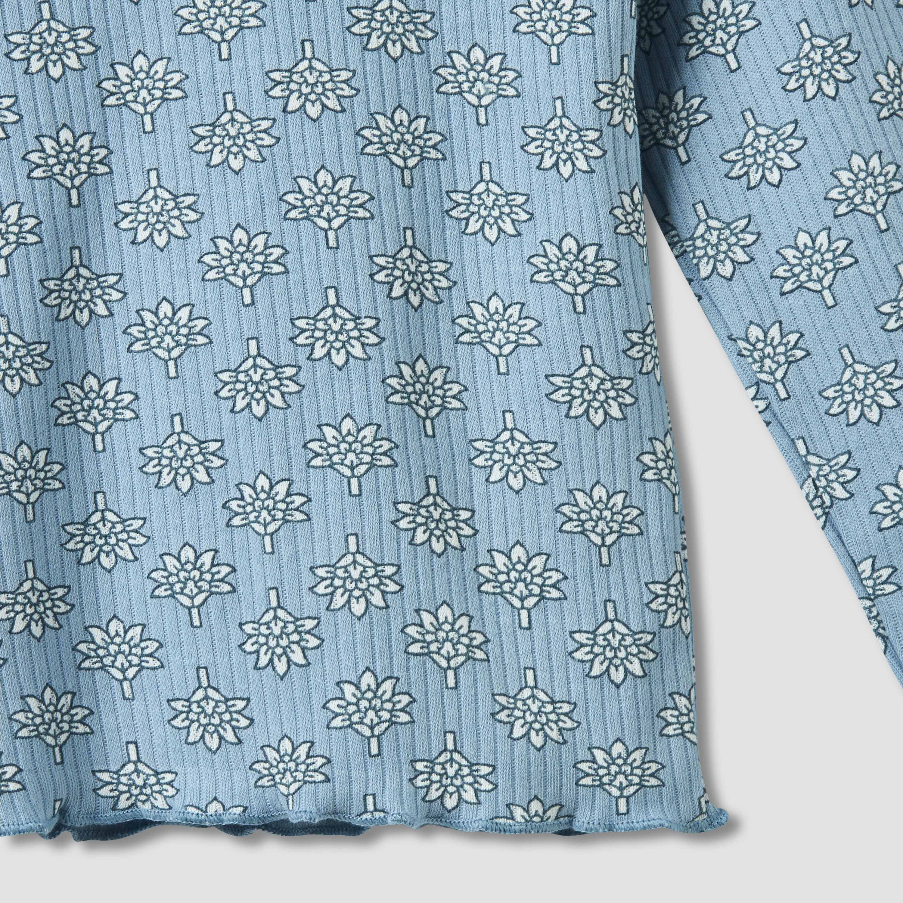Juniors Cotton Crew Neck Long Sleeves Pyjama Set with Floral Print - Pack of 3-baby-girls-clothing-nightwear-pyjamasets-image-10