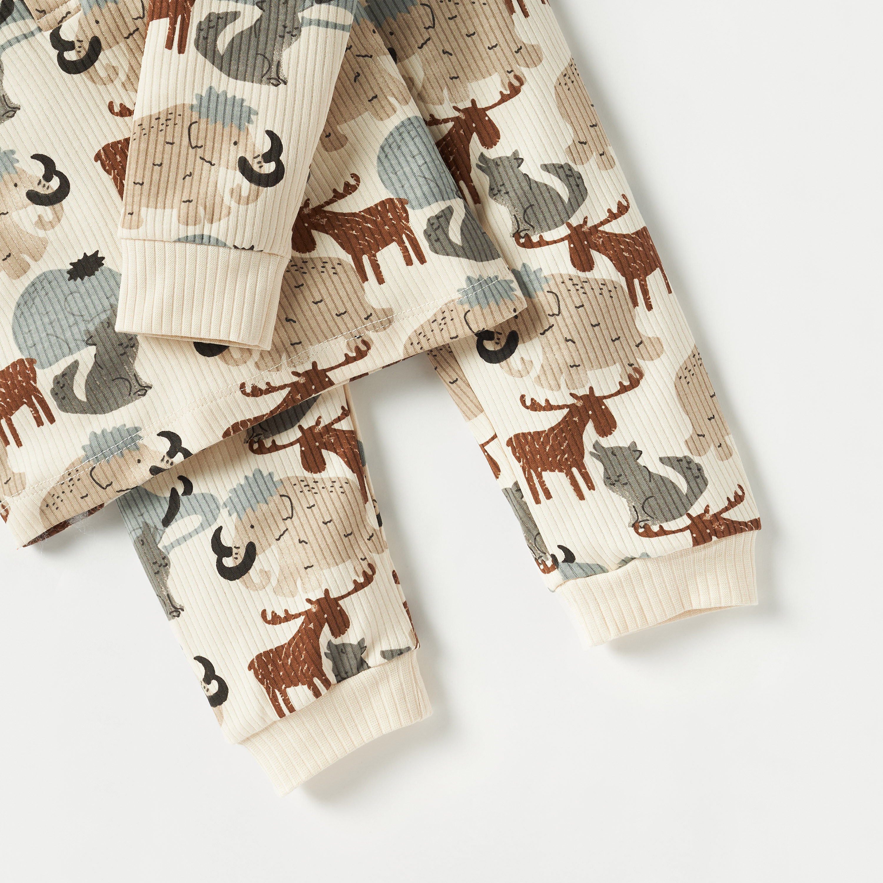 Juniors Cotton Round Neck Long Sleeves Pyjama Set with Print-baby-girls-clothing-nightwear-pyjamasets-image-5