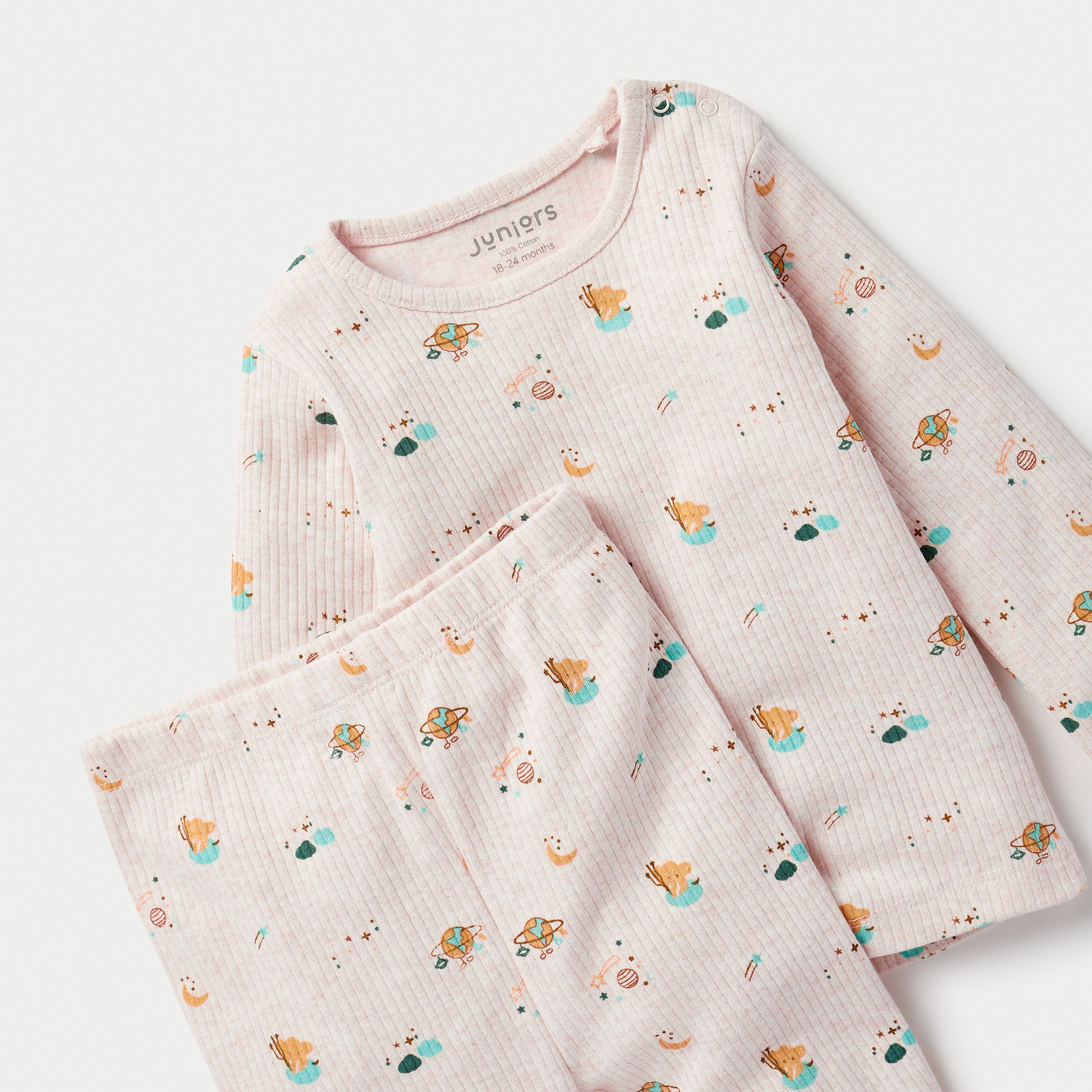Juniors All-Over Space Print Long Sleeves T-shirt and Pyjama Set-baby-boys-clothing-nightwear-pyjamasets-image-4