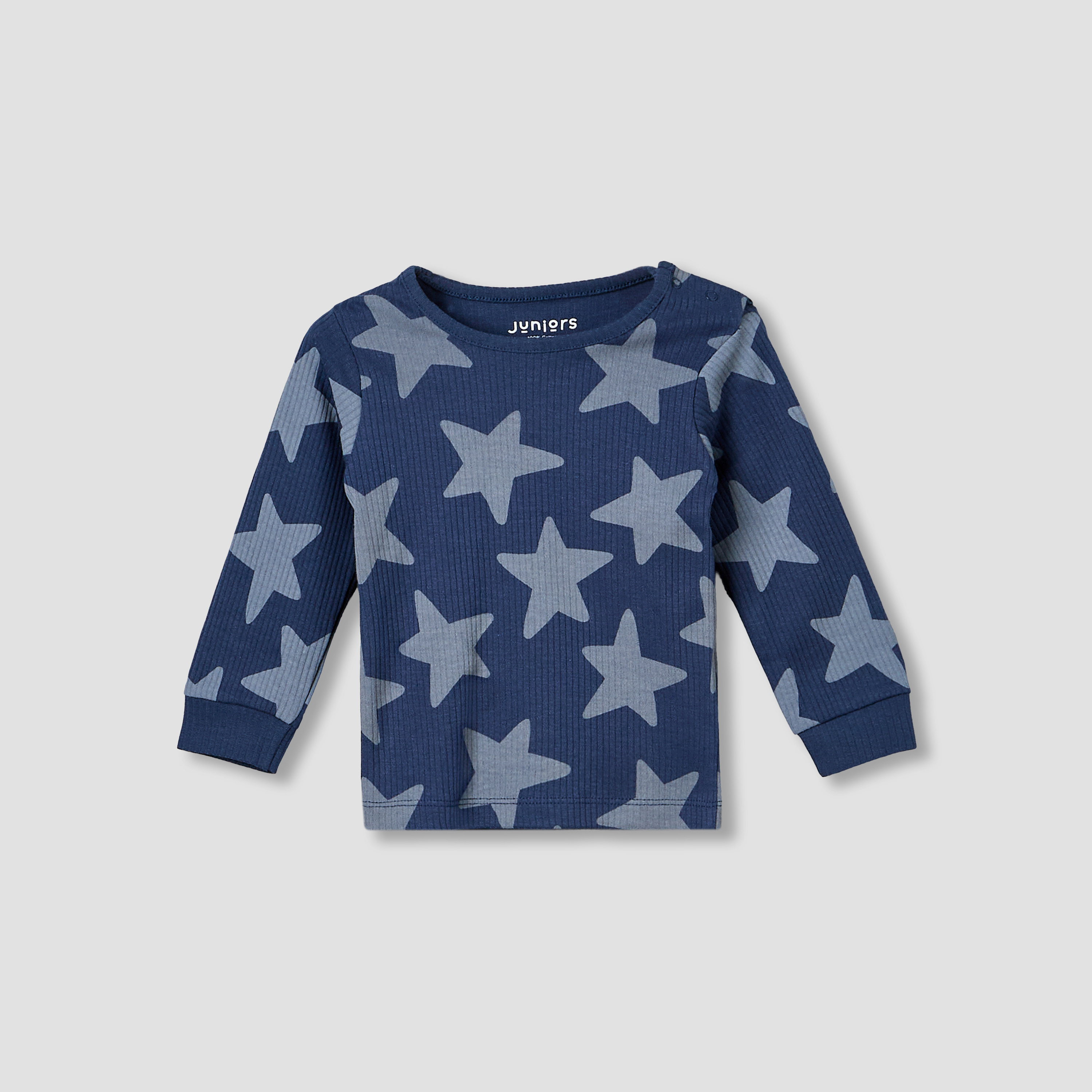 Set of 3 Juniors Cotton Long Sleeves Pyjama Set with Star Print-baby-boys-clothing-nightwear-pyjamasets-image-5