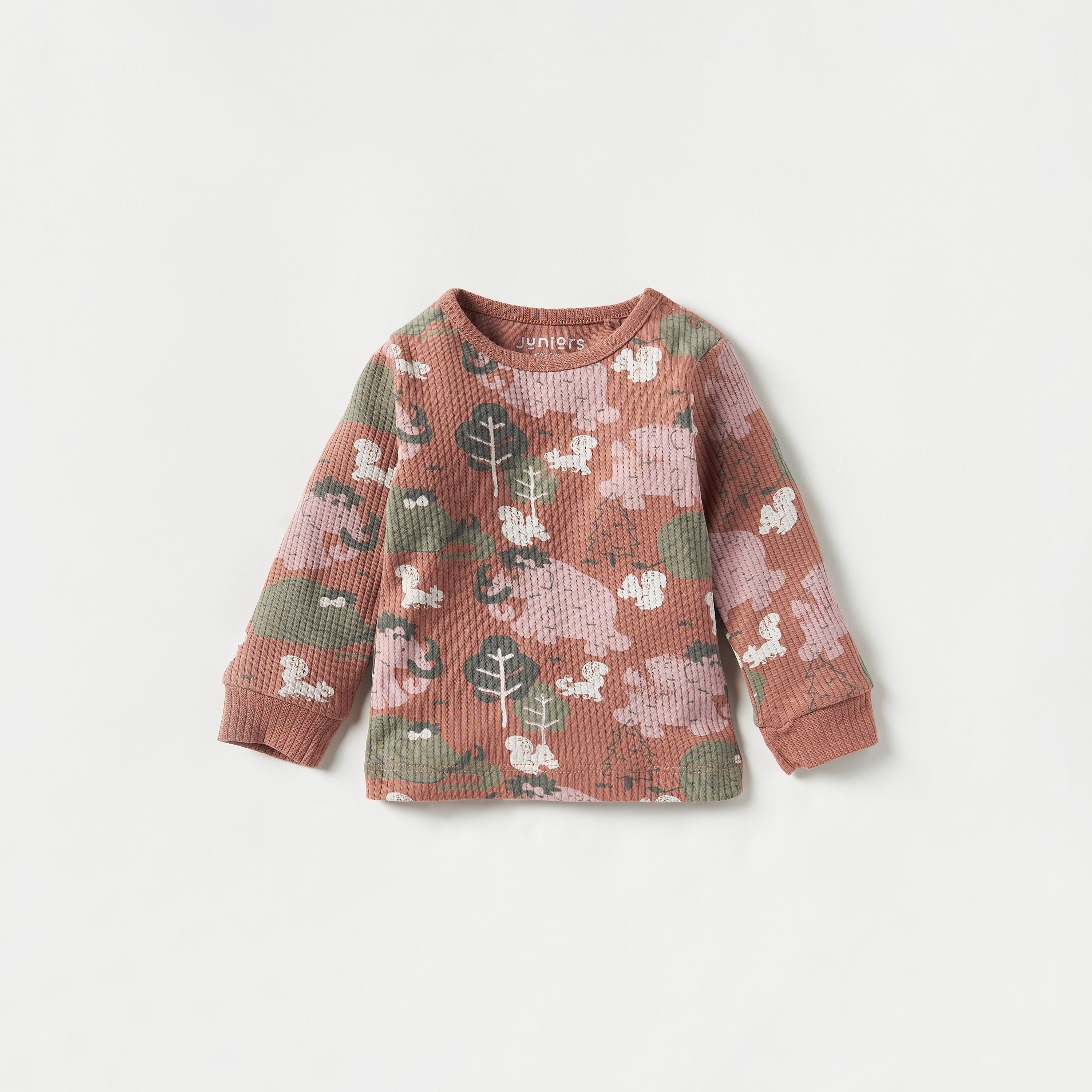 Juniors Animal Print T-shirt and Pyjama Set-baby-boys-clothing-nightwear-pyjamasets-image-2