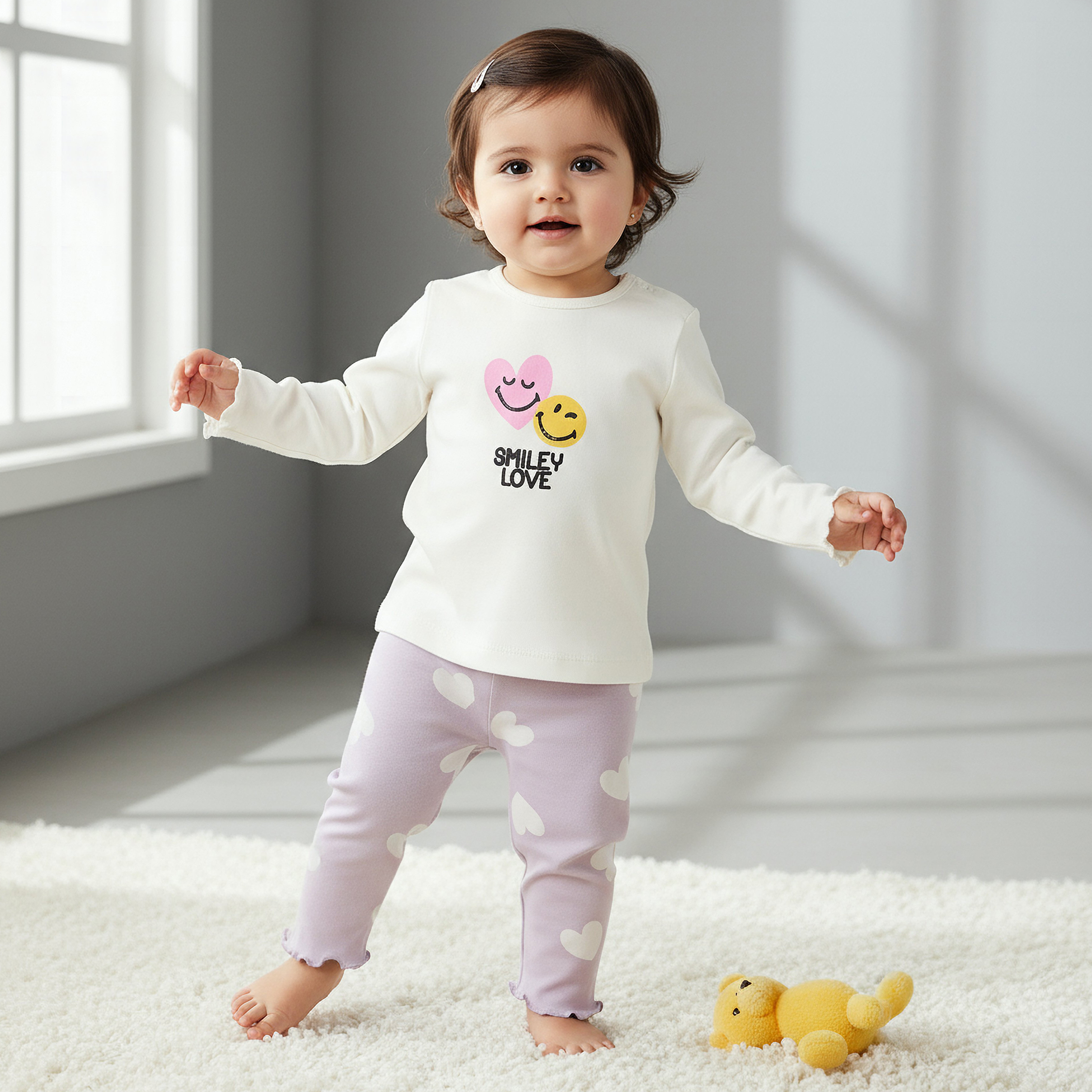 Set of 3 Juniors Cotton Long Sleeves Pyjama Set with Fun Print-baby-girls-clothing-nightwear-pyjamasets-image-2