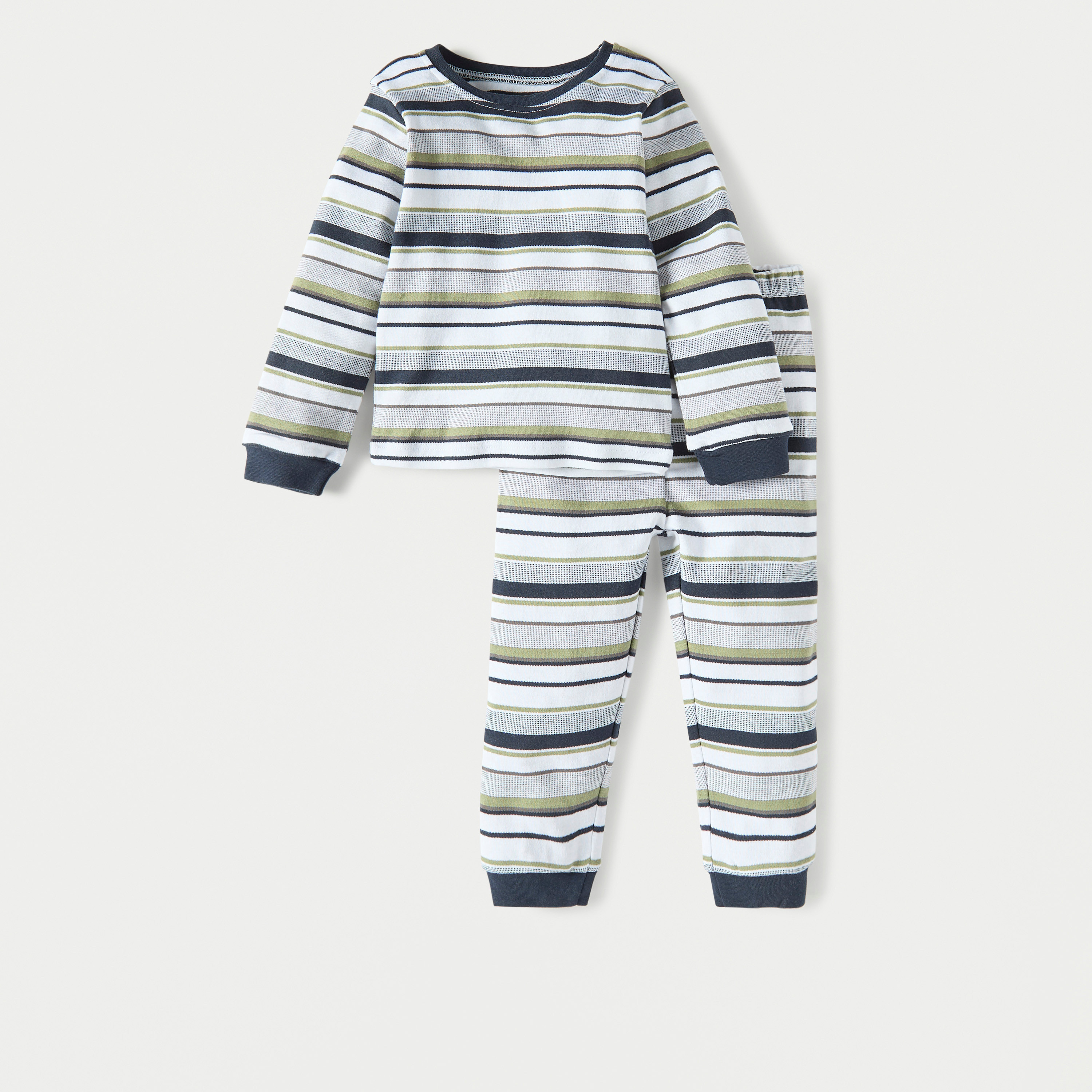 Juniors Assorted T-shirt with Pyjamas - Set of 3-baby-boys-clothing-nightwear-pyjamasets-image-3