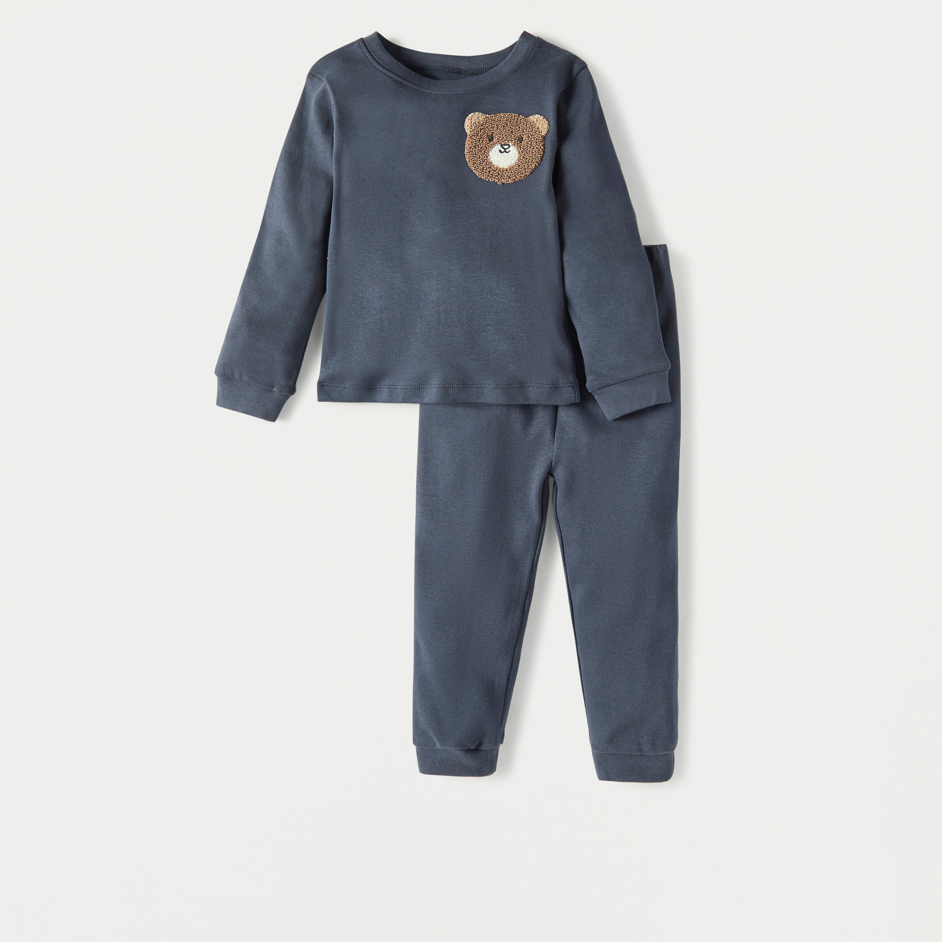 Juniors Assorted T-shirt with Pyjamas - Set of 3-baby-boys-clothing-nightwear-pyjamasets-image-4