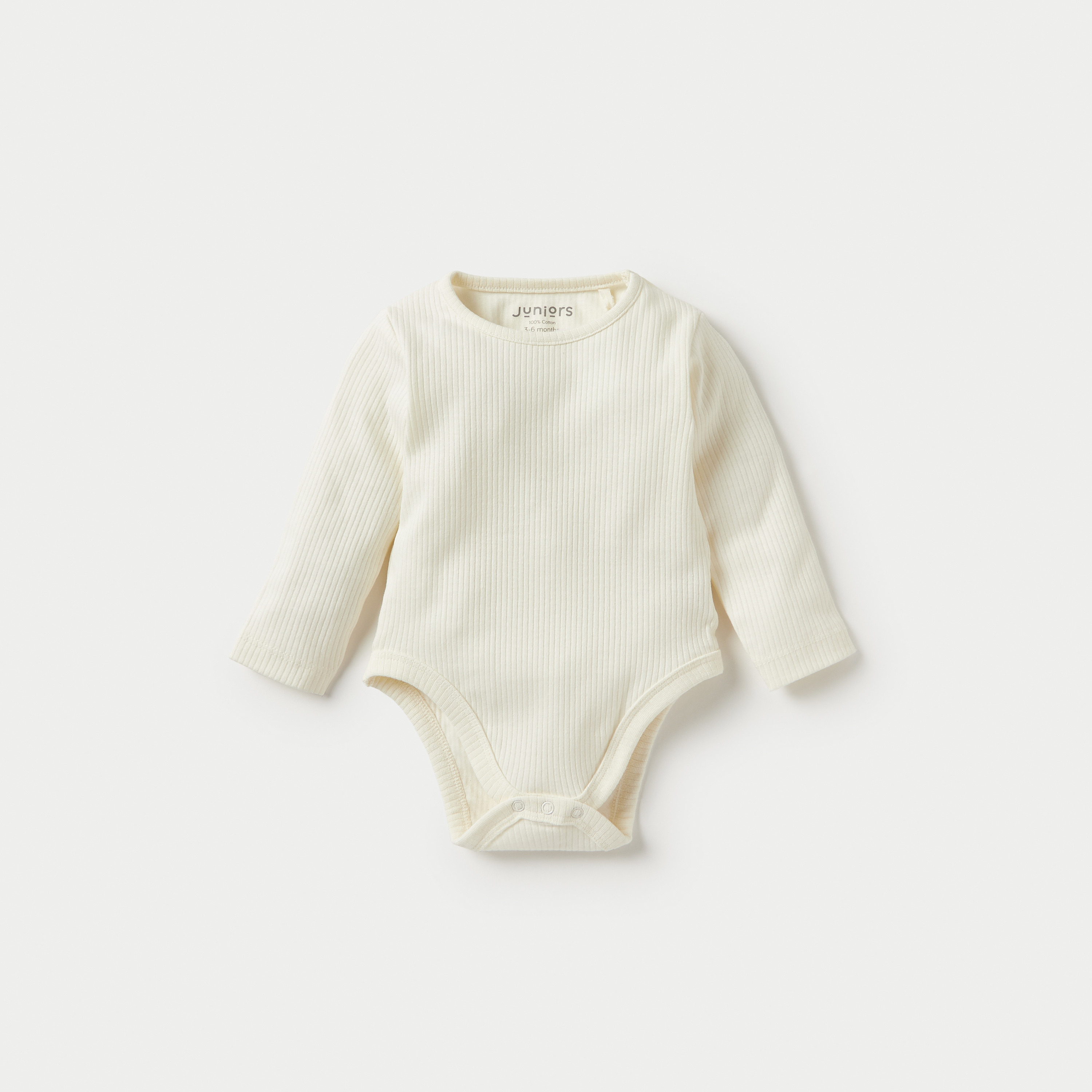 Juniors Ribbed Long Sleeves Bodysuit with Snap Button Closure - Set of 3-baby-boys-clothing-multipacks-image-3