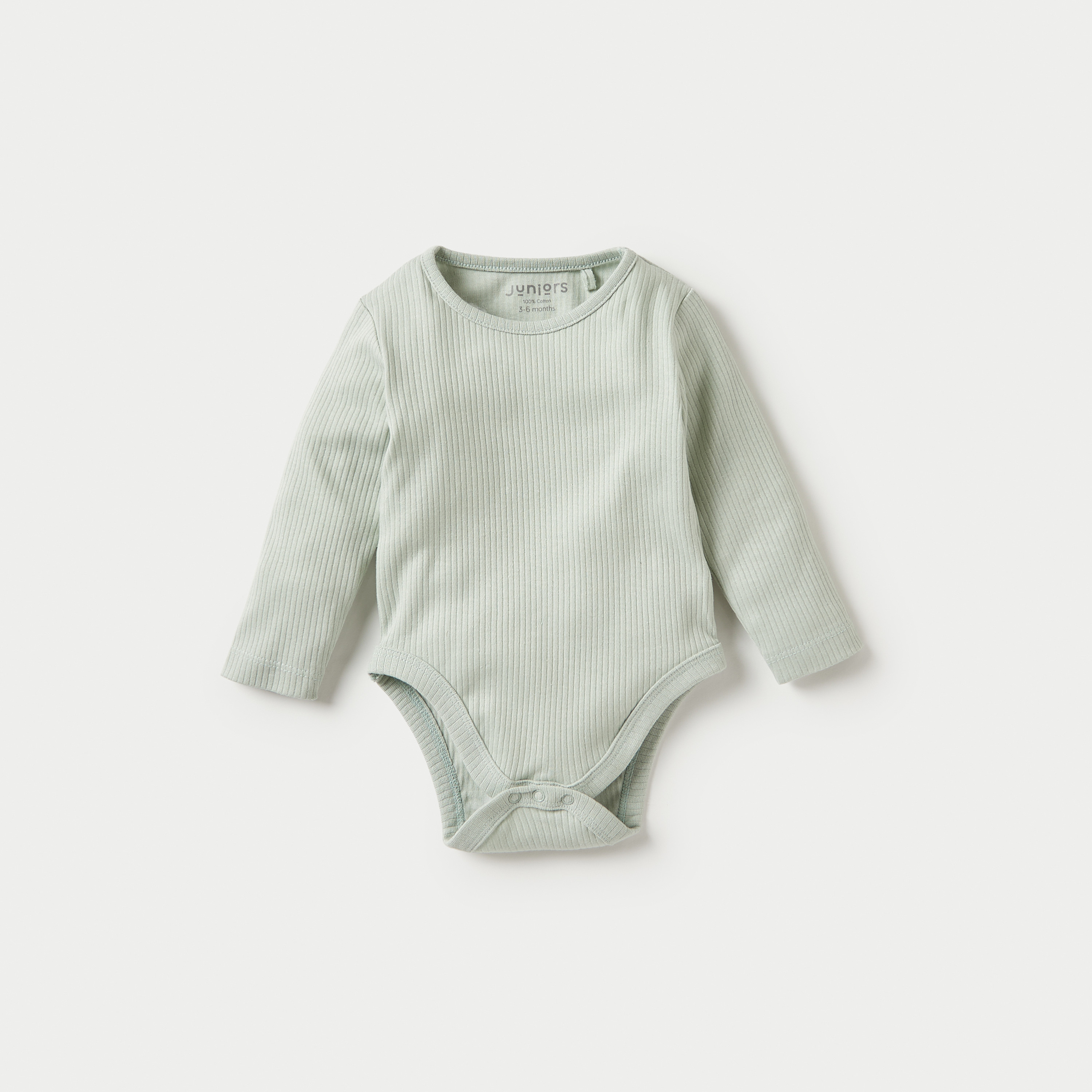 Juniors Ribbed Long Sleeves Bodysuit with Snap Button Closure - Set of 3-baby-boys-clothing-multipacks-image-4