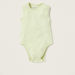 Juniors Textured Sleeveless Bodysuit with Snap Button Closure - Set of 3-Bodysuits-thumbnail-1