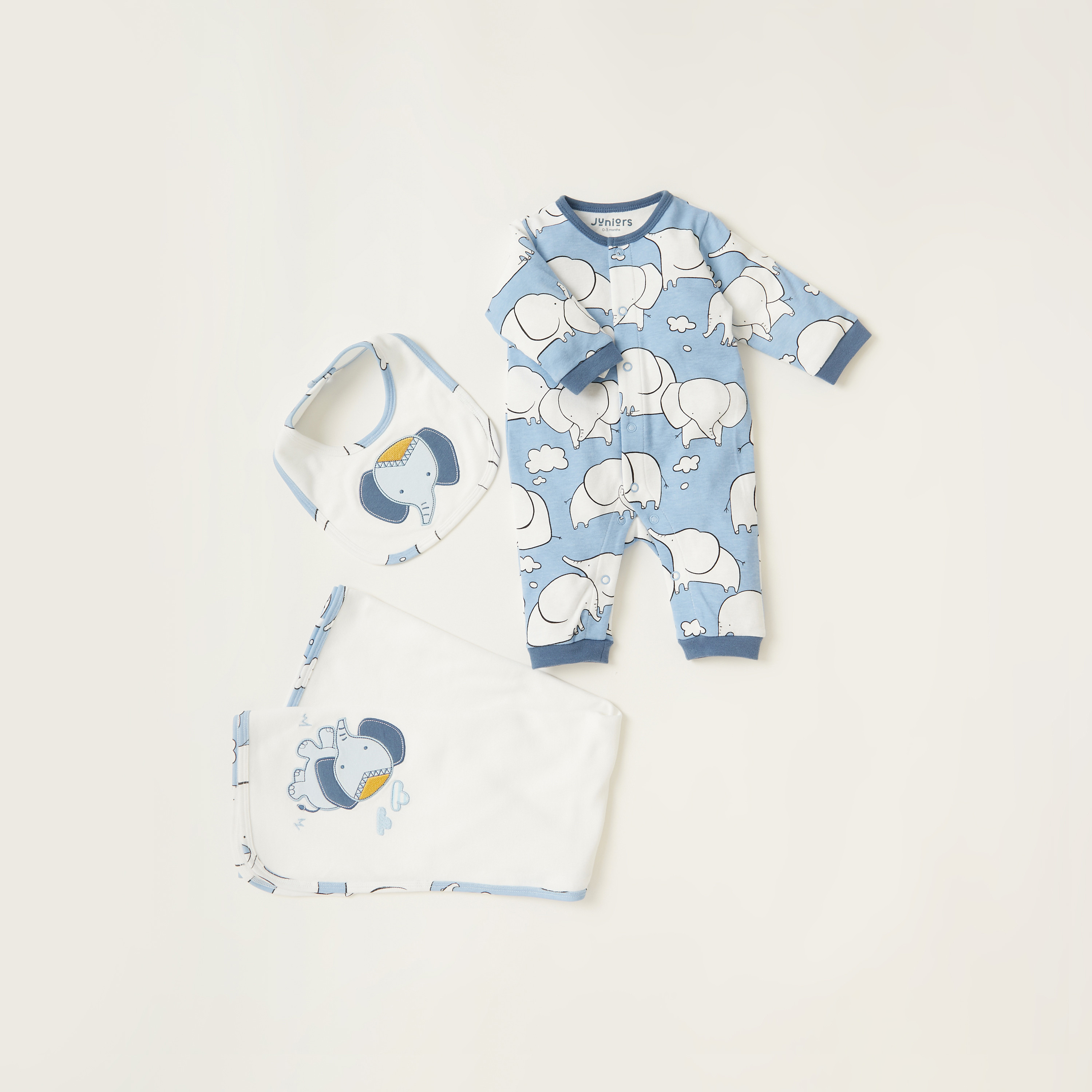 طقم ملابس 3 قطع بطبعات من جونيورز-baby-girls-clothing-setsandcoords-image-1