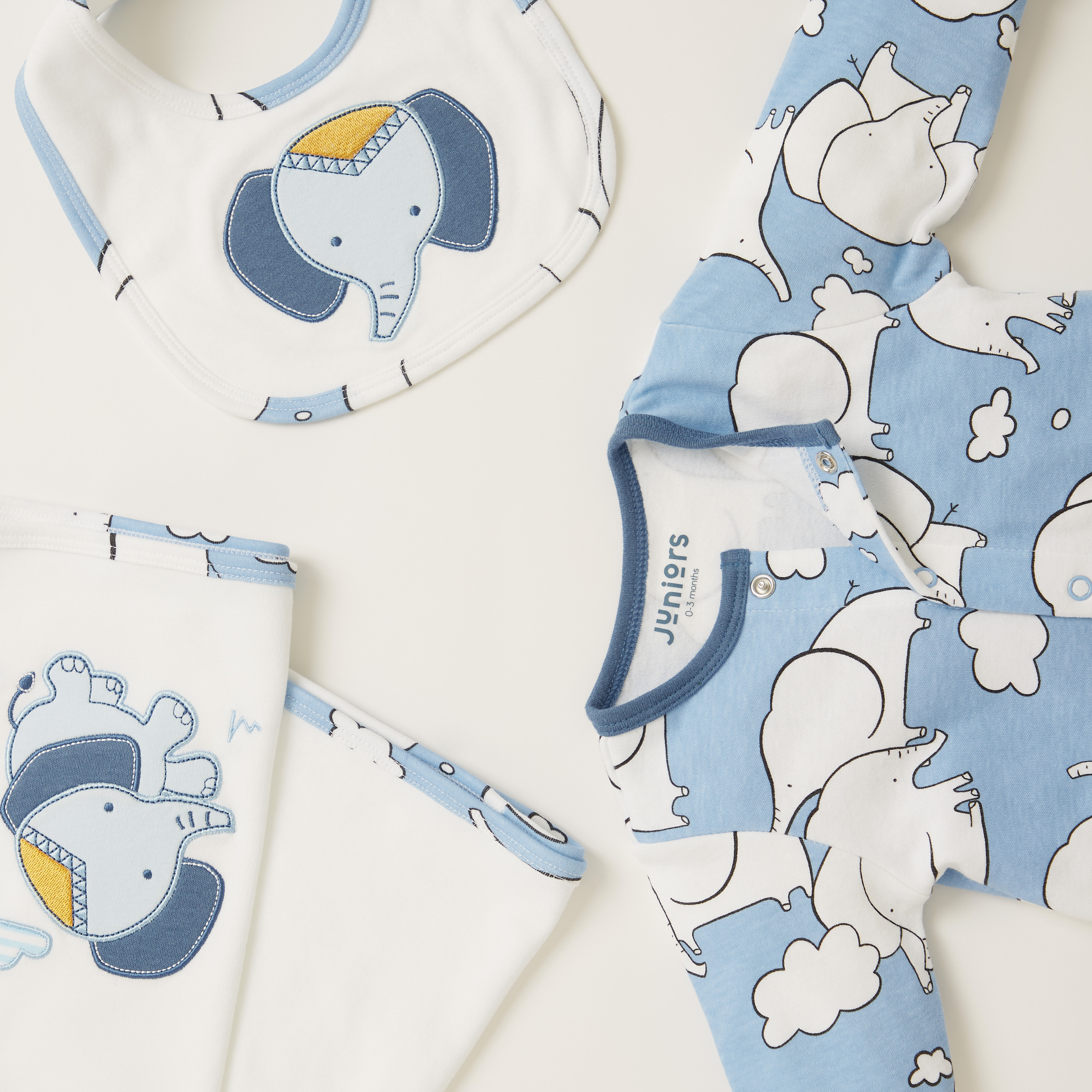 طقم ملابس 3 قطع بطبعات من جونيورز-baby-girls-clothing-setsandcoords-image-4