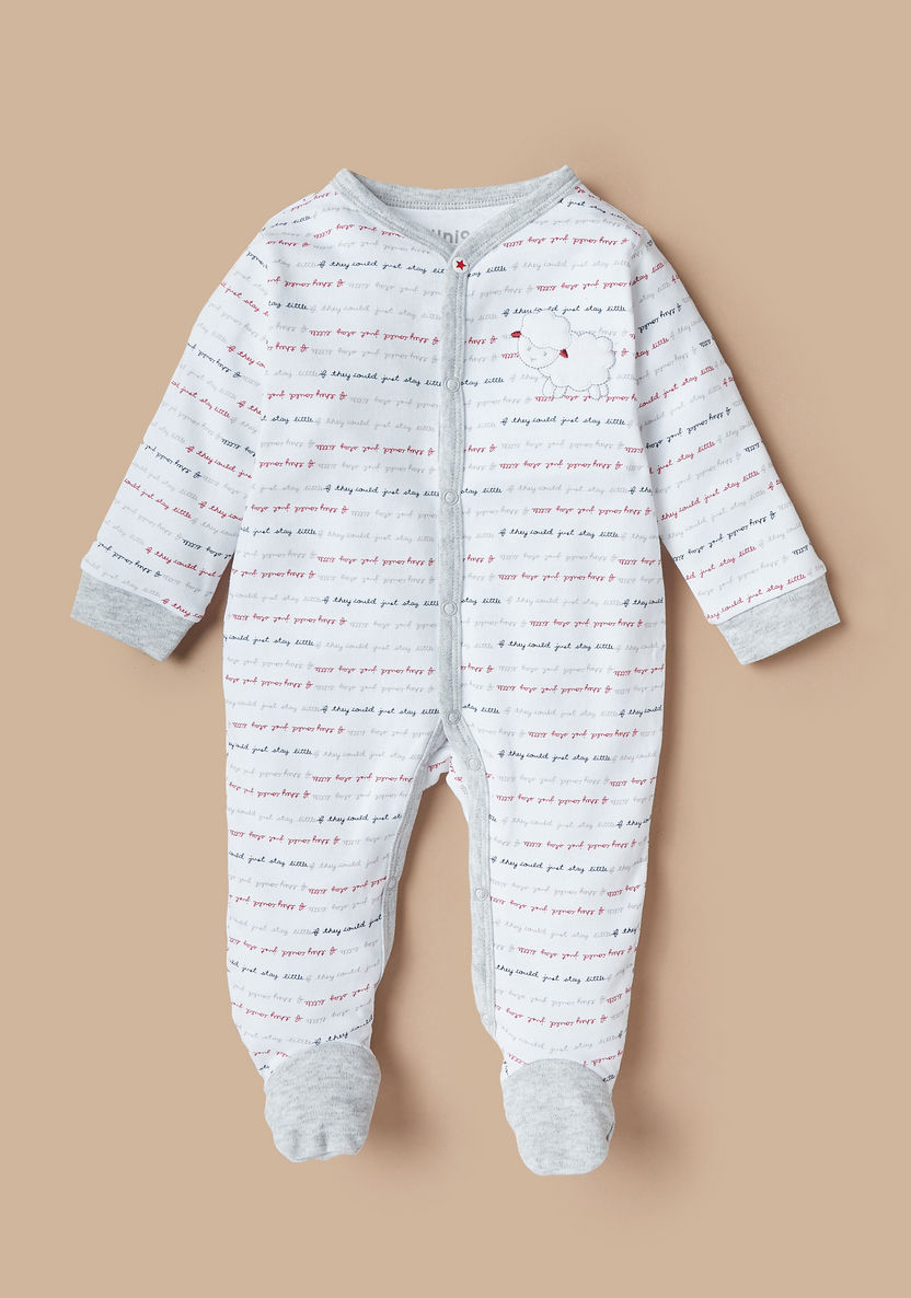 Juniors All-Over Print Closed Feet Sleepsuit-Sleepsuits-image-0