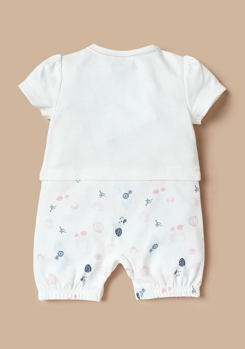 Juniors Bird Print Romper with Button Closure-Rompers%2C Dungarees and Jumpsuits-image-3