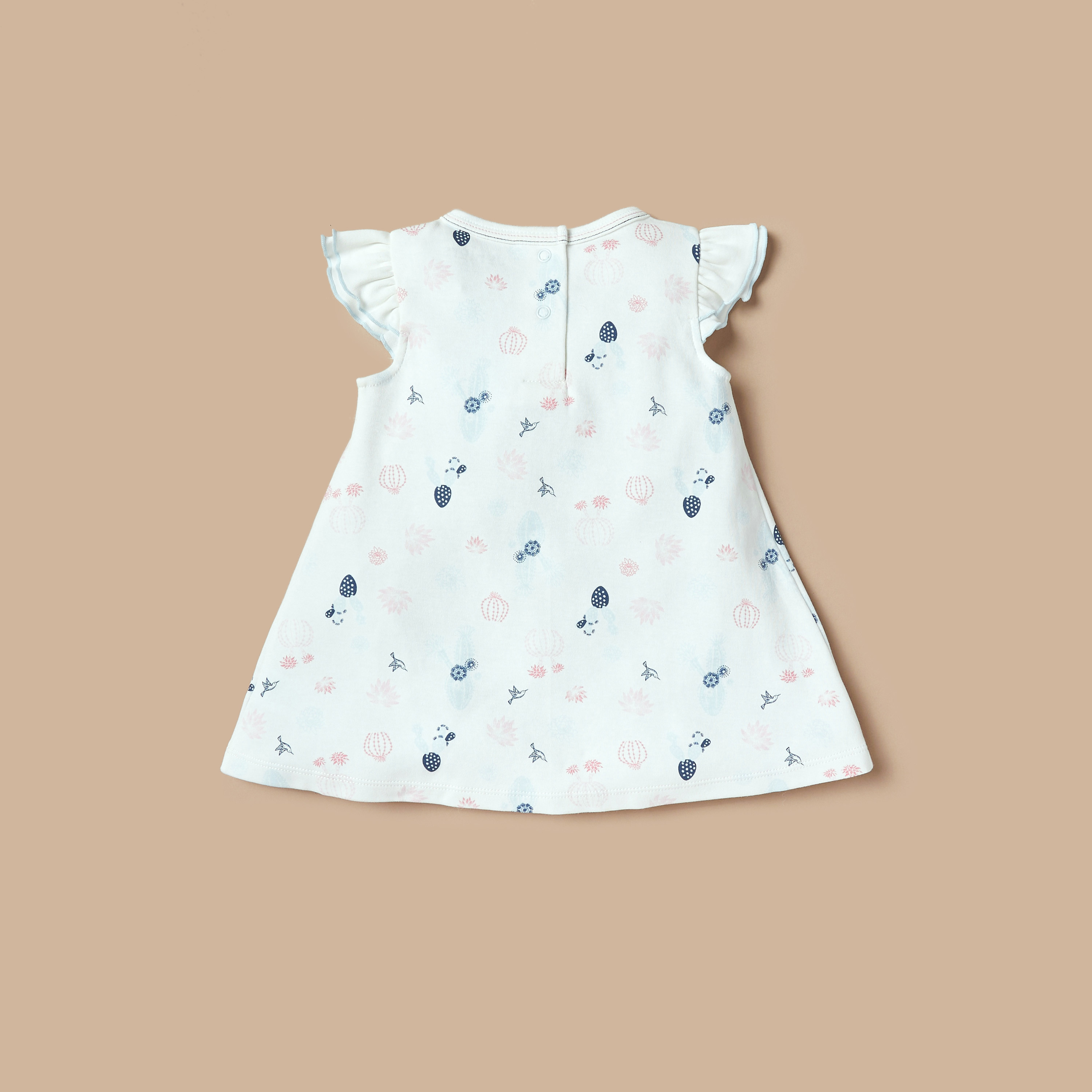 Juniors Printed Dress with Ruffles-baby-girls-clothing-dressesandjumpsuits-image-4