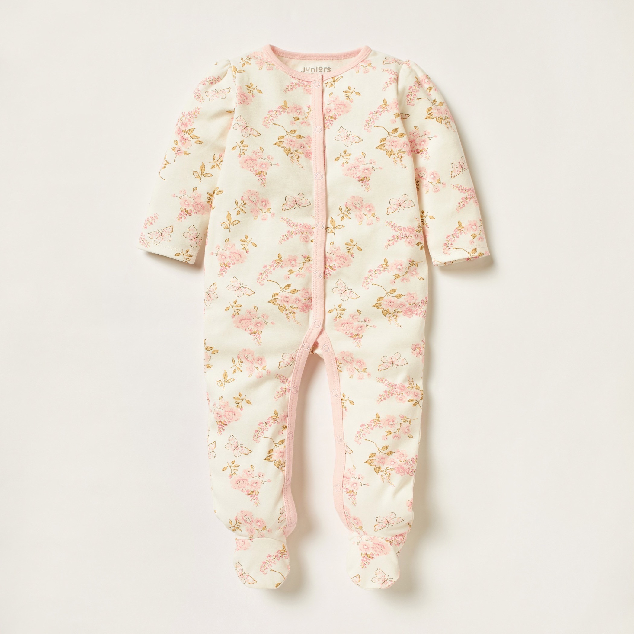 طقم نوم بأكمام طويلة وطبعات من جونيورز-baby-girls-clothing-nightwear-sleepsuits-image-1