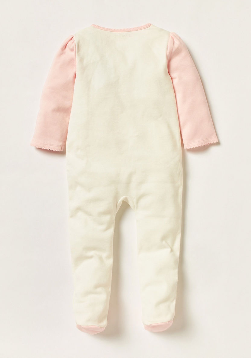 Juniors Embroidered Sleepsuit with Long Sleeves-Sleepsuits-image-2