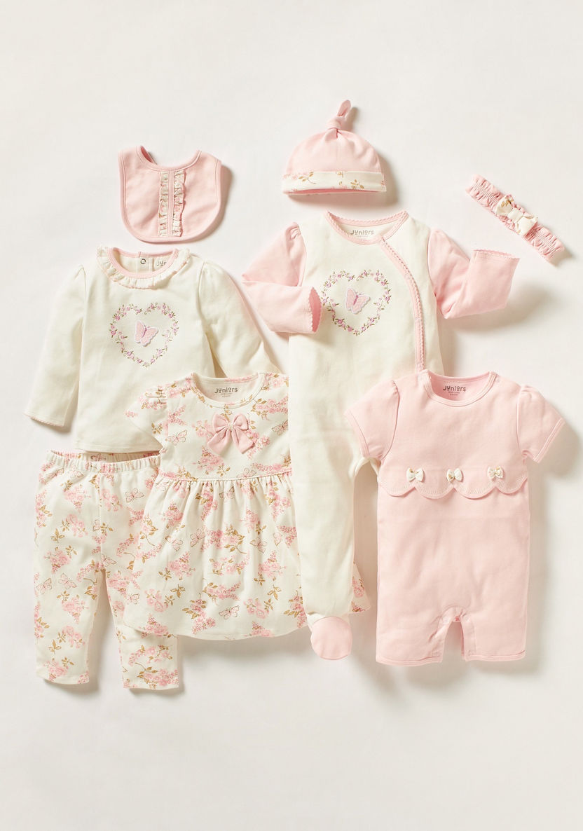 Juniors Embroidered Sleepsuit with Long Sleeves-Sleepsuits-image-4