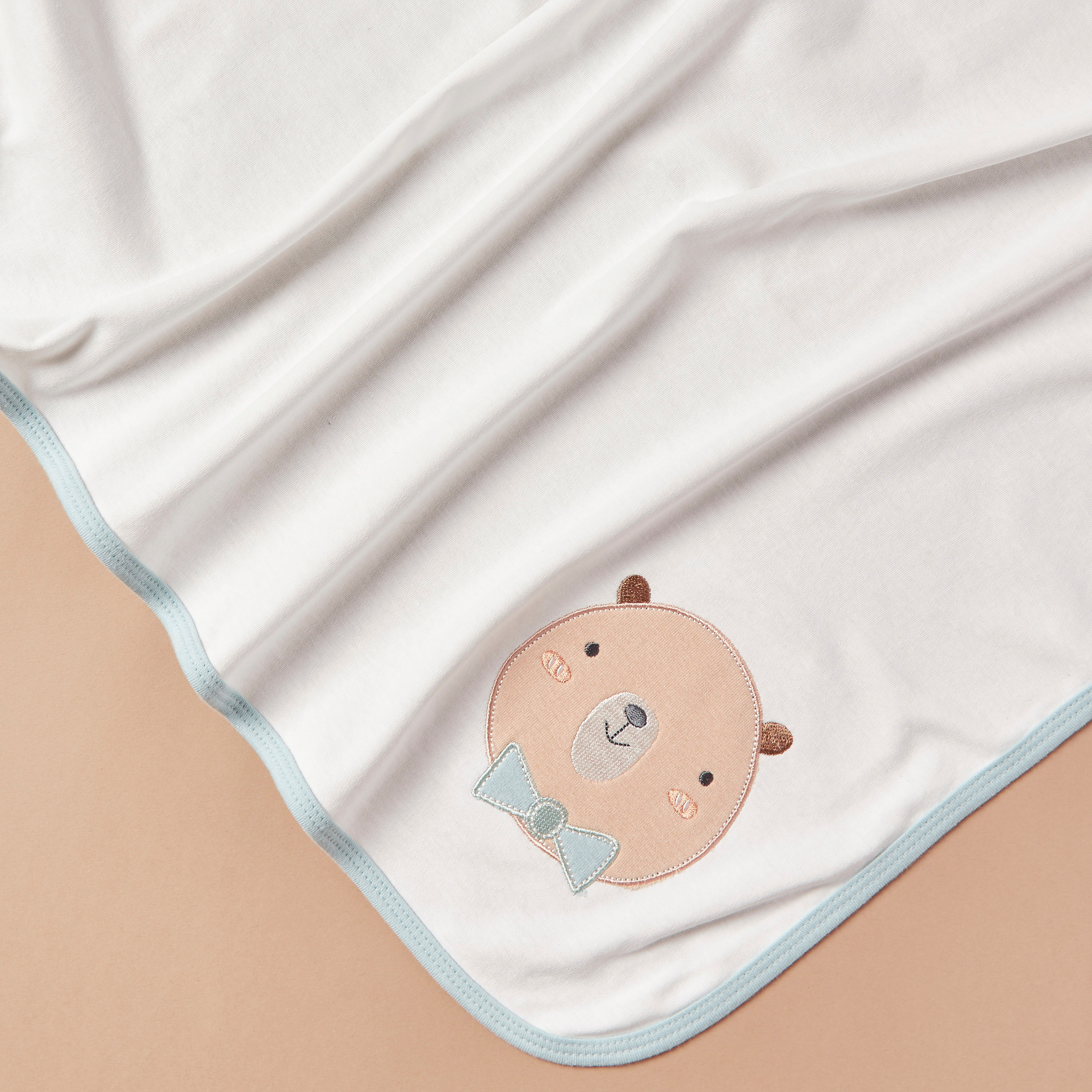 Juniors Bear Detail Sleepsuit with Bib and Blanket-baby-boys-clothing-setsandcoords-image-6