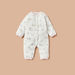 Juniors Floral Print Sleepsuit with Bib and Blanket-Clothes Sets-thumbnail-1