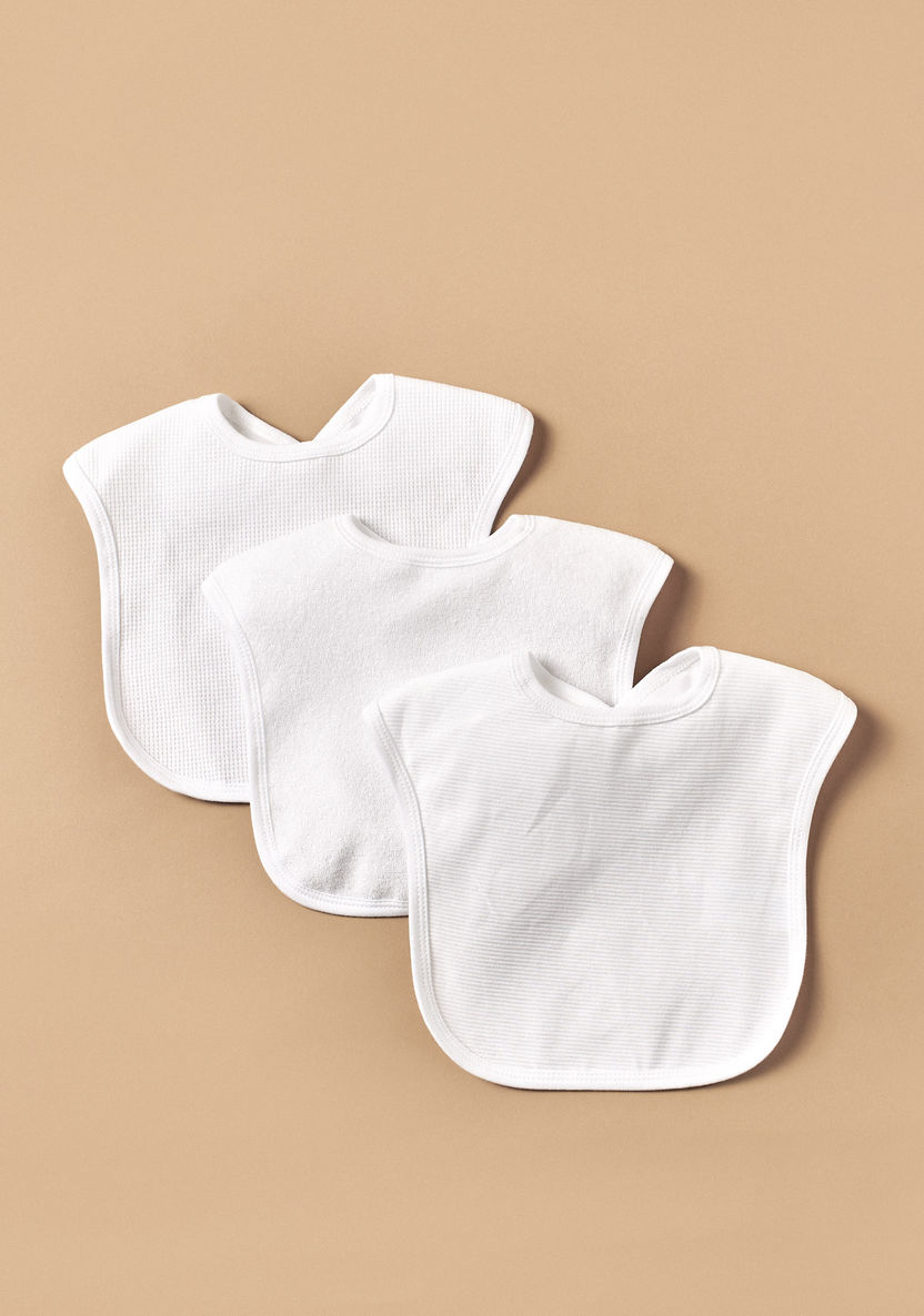 Juniors Ribbed Bib with Snap Button Closure-Bibs and Burp Cloths-image-0