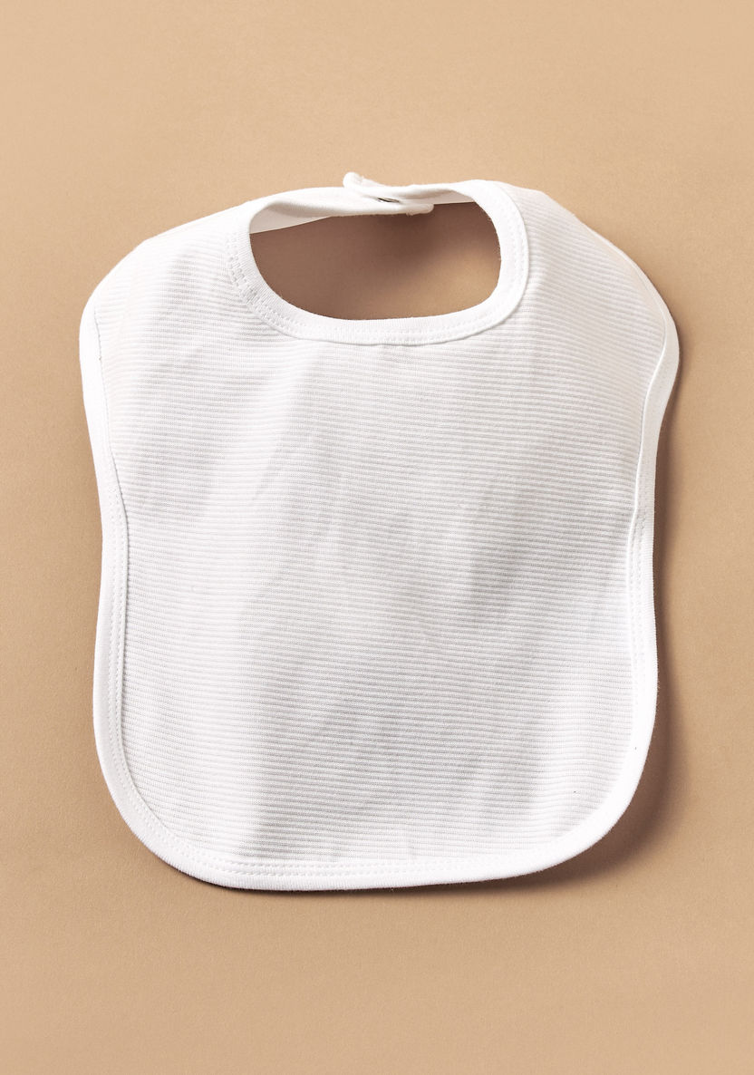 Juniors Ribbed Bib with Snap Button Closure-Bibs and Burp Cloths-image-5