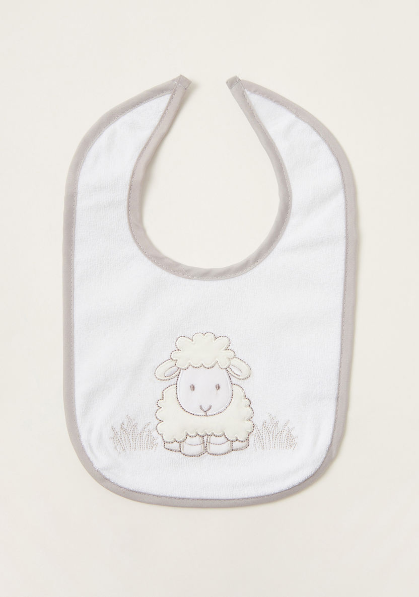 Juniors Sheep Embroidered Bibs - Set of 3-Accessories-image-2