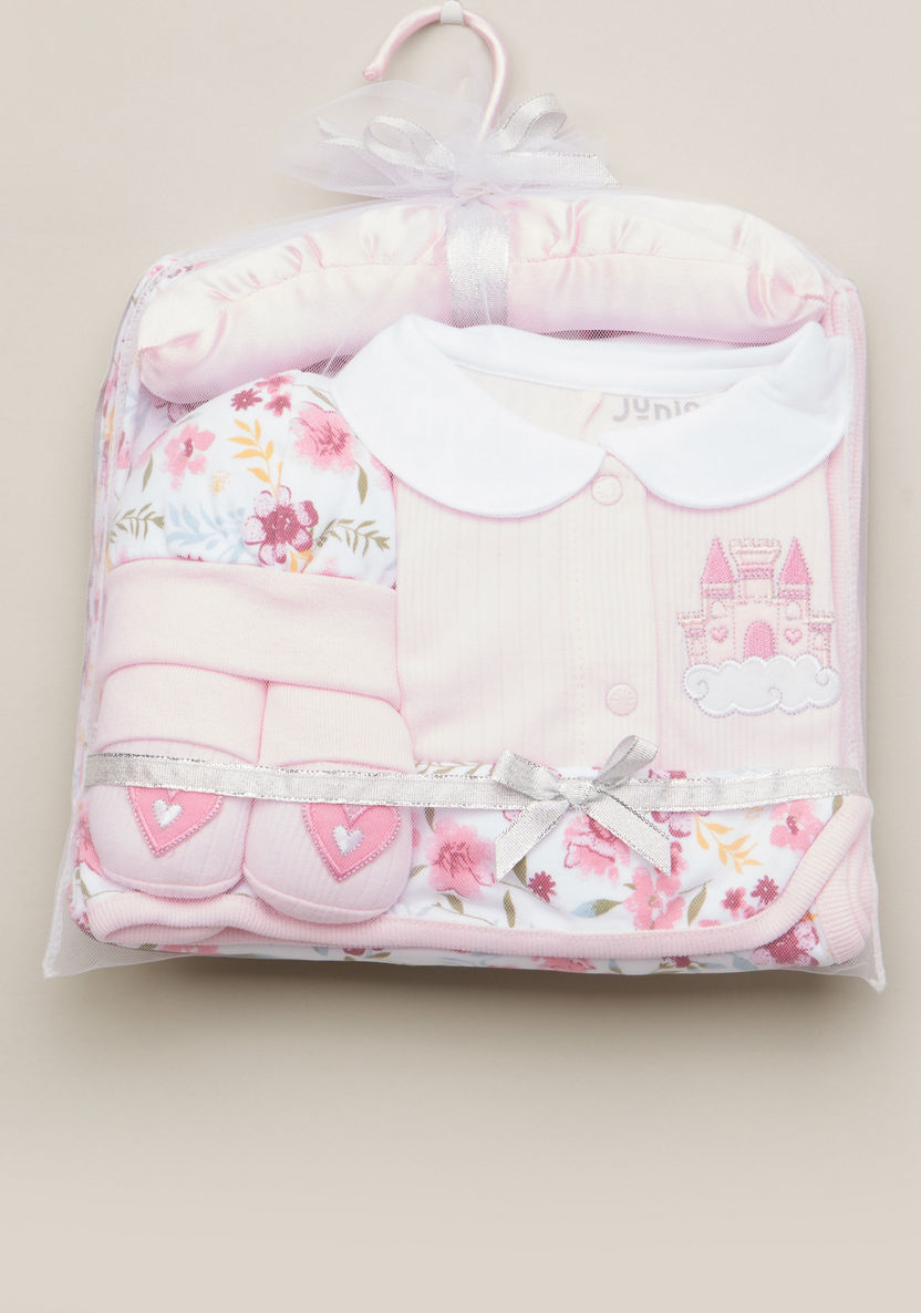 Juniors 5-Piece Floral Printed Baby Clothing Gift Set-Clothes Sets-image-4