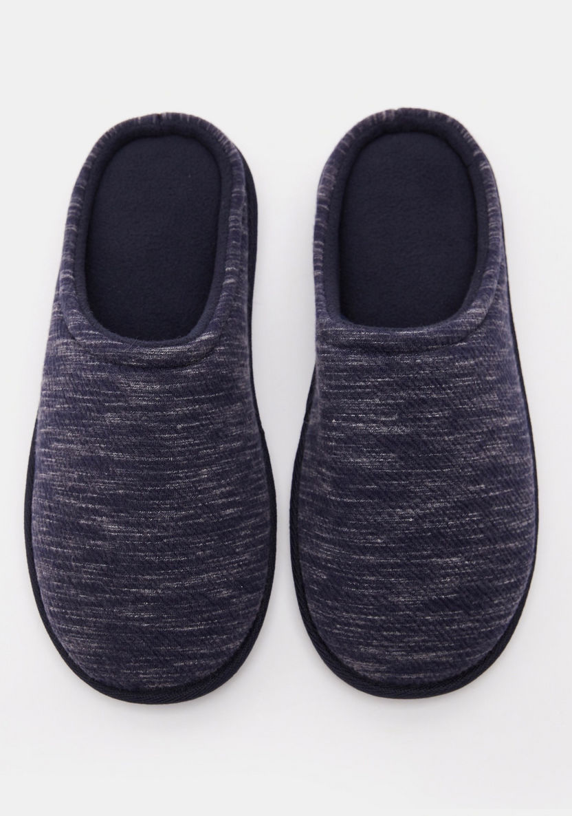 Textured Closed Toe Bedroom Slippers-Men%27s Bedrooms Slippers-image-3