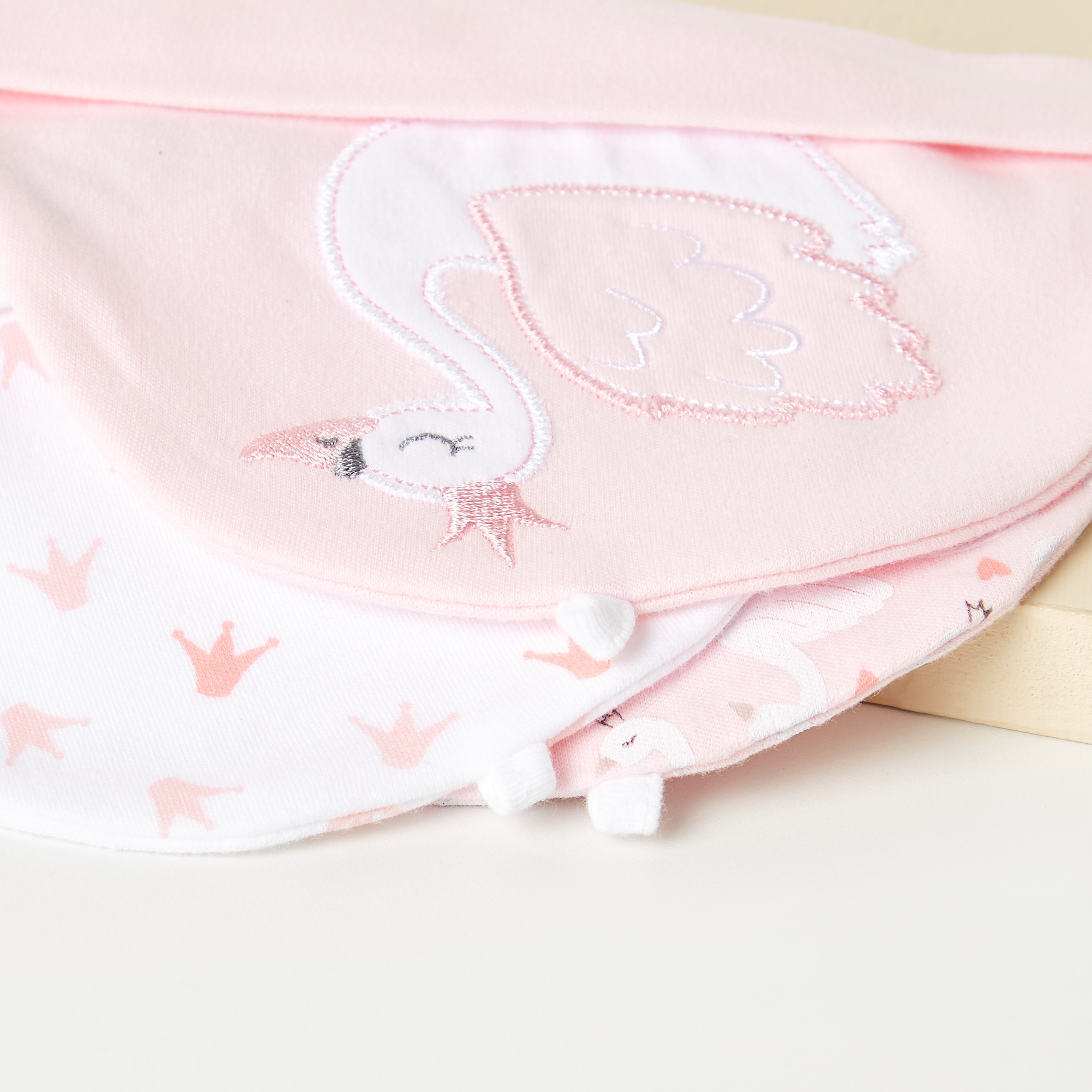 Juniors Assorted Swan Embroidered Beanie - Set of 3-baby-girls-accessories-caps-image-5