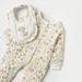Juniors 3-Piece Floral Print Sleepsuit and Bib Set-Clothes Sets-thumbnail-3