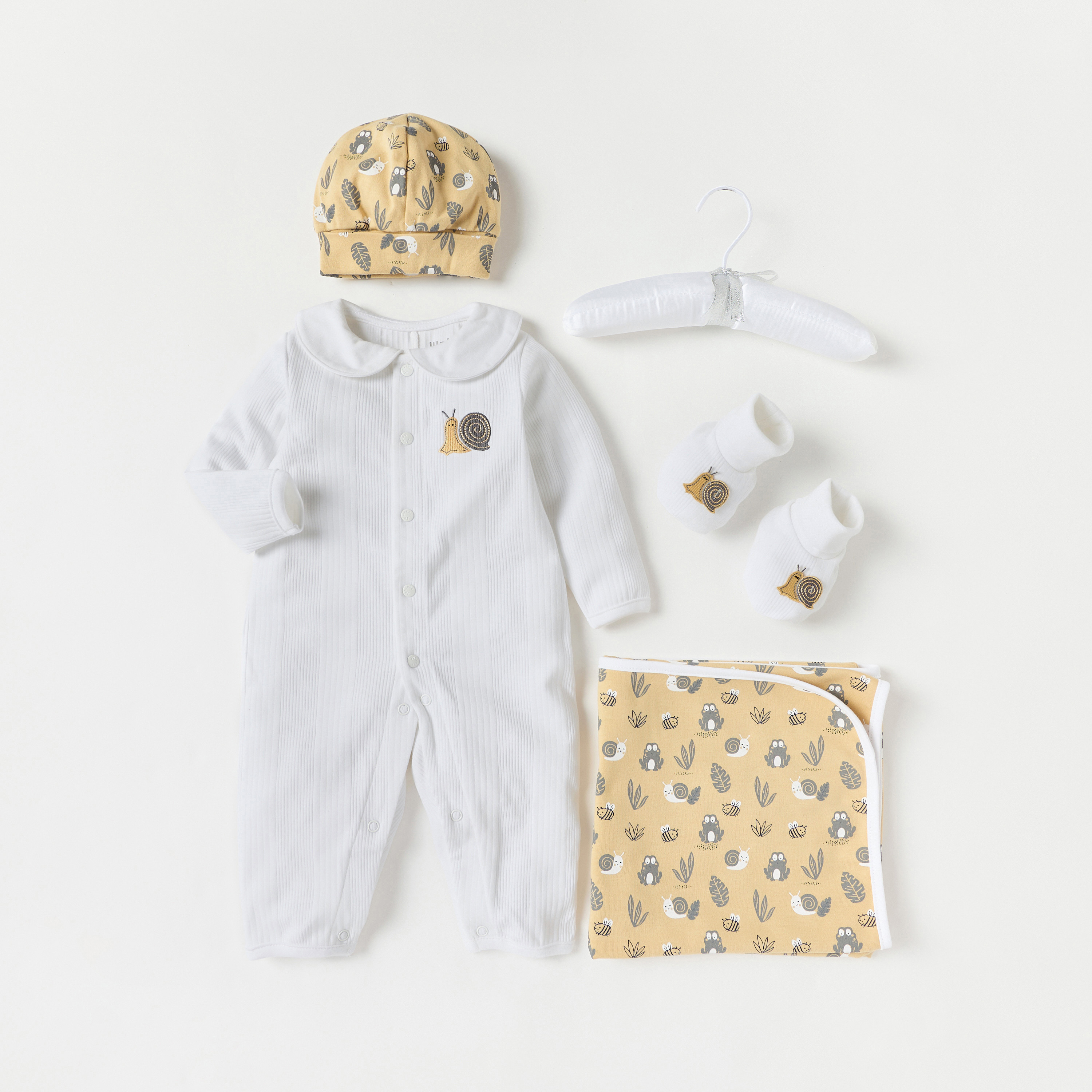 طقم ملابس 5 قطع بطبعات حلزون من جونيورز-baby-girls-clothing-setsandcoords-image-2