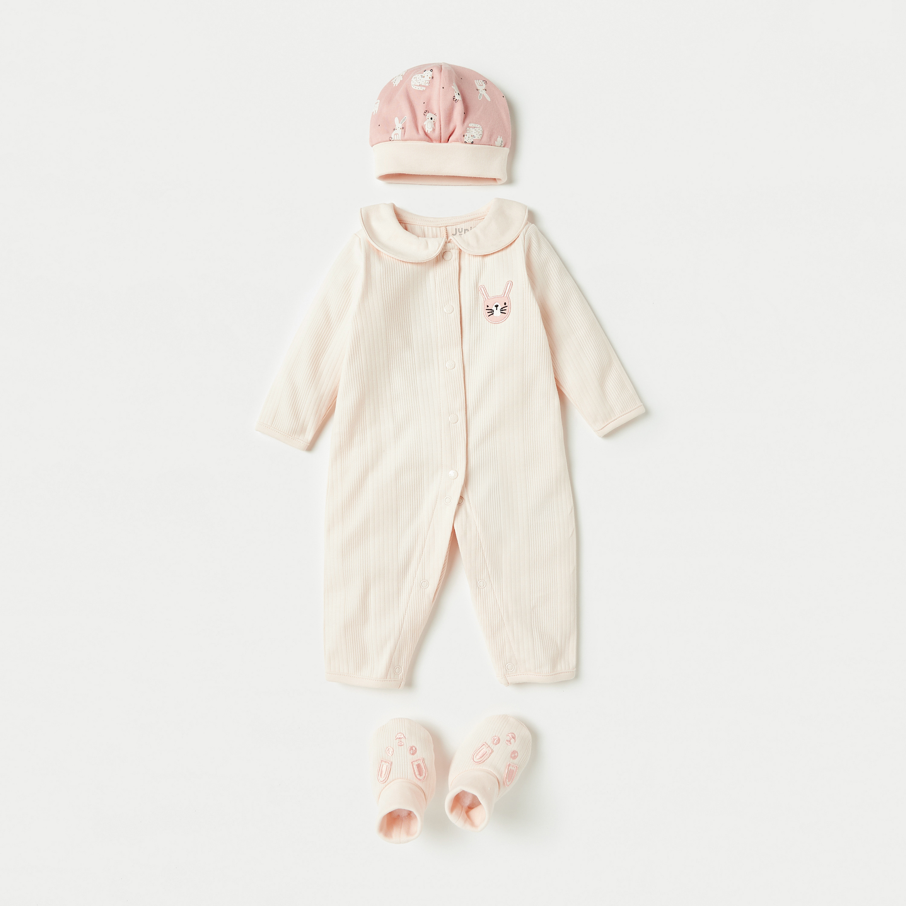Juniors 5-Piece Bunny Print Gift Set-baby-girls-clothing-setsandcoords-image-2