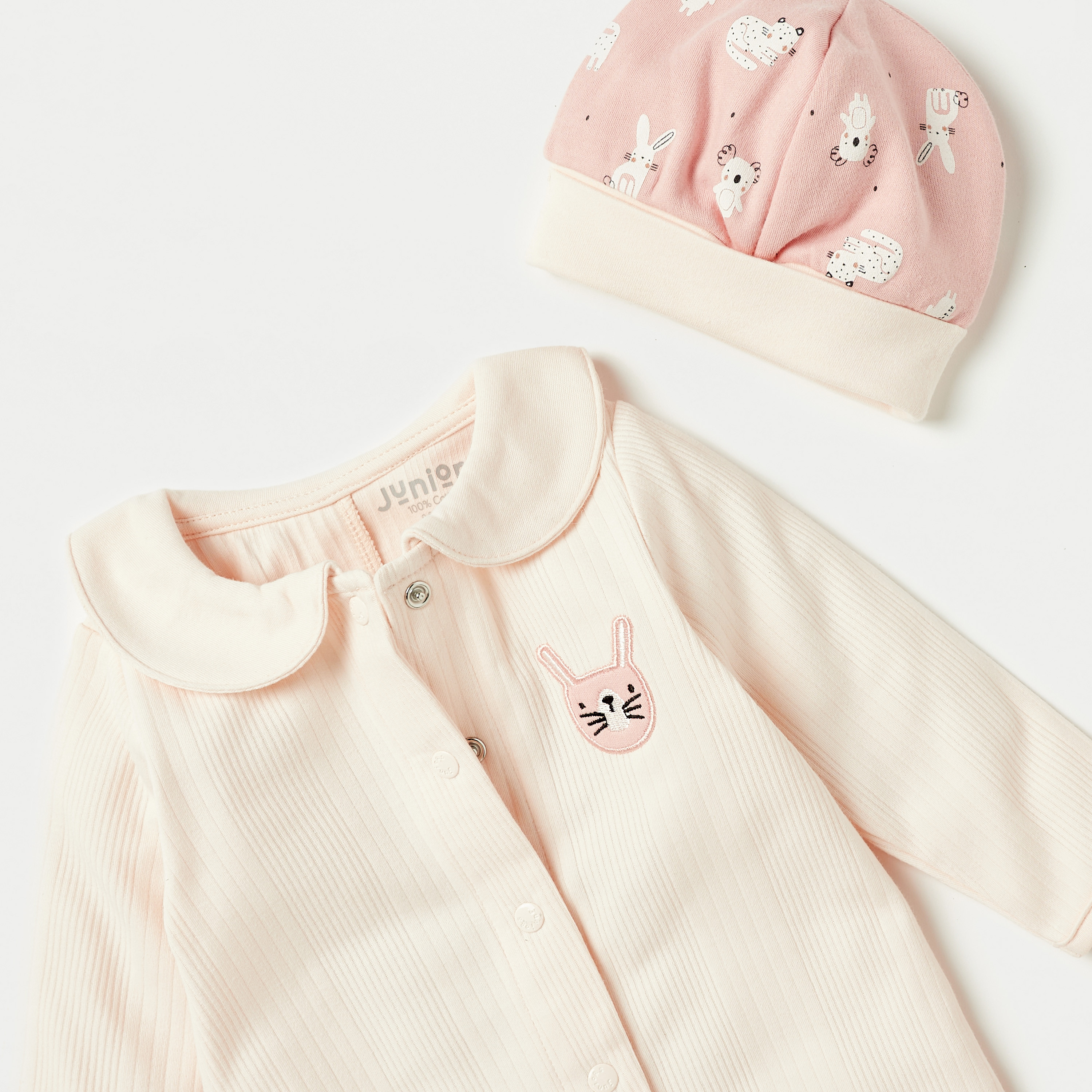 Juniors 5-Piece Bunny Print Gift Set-baby-girls-clothing-setsandcoords-image-4