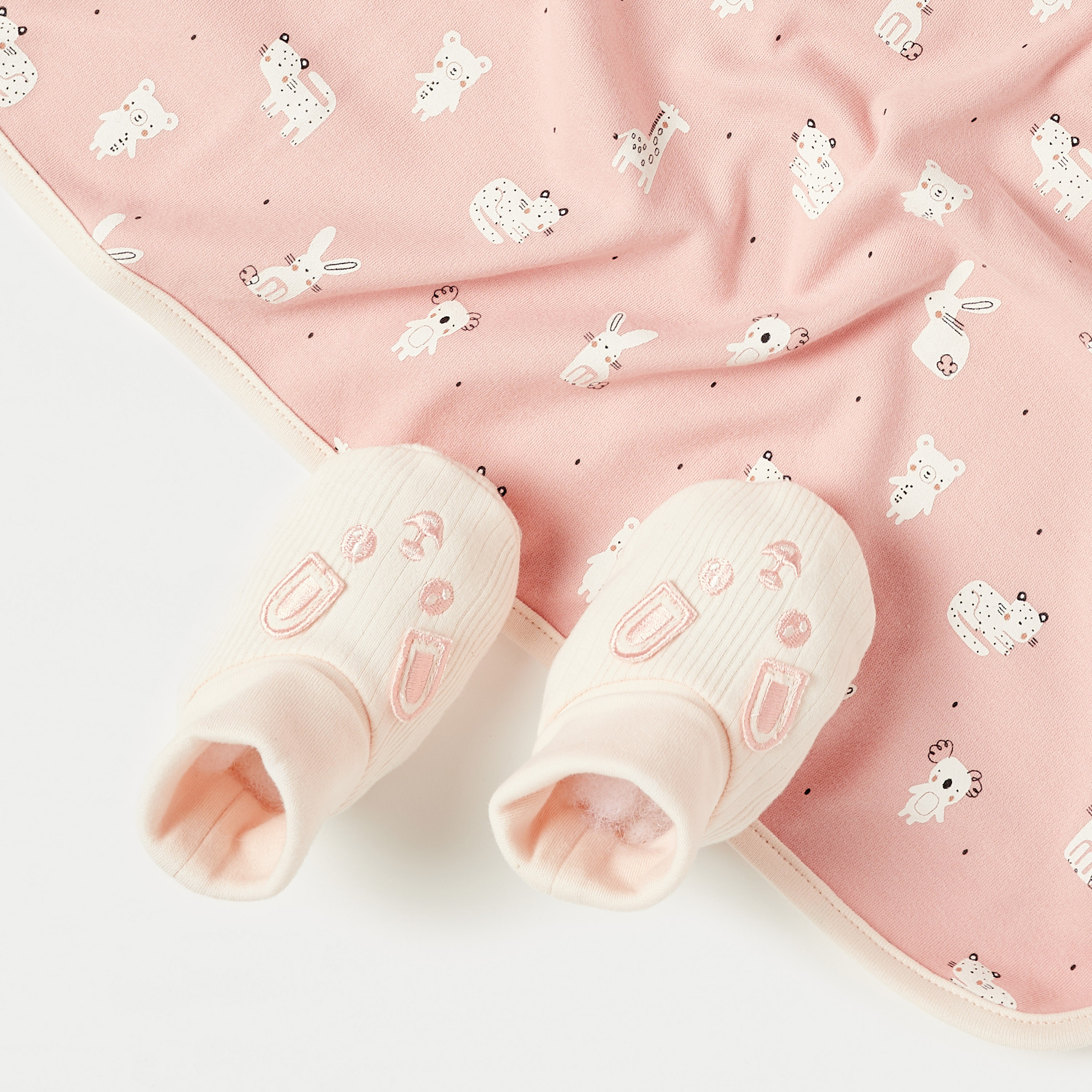Juniors 5-Piece Bunny Print Gift Set-baby-girls-clothing-setsandcoords-image-5