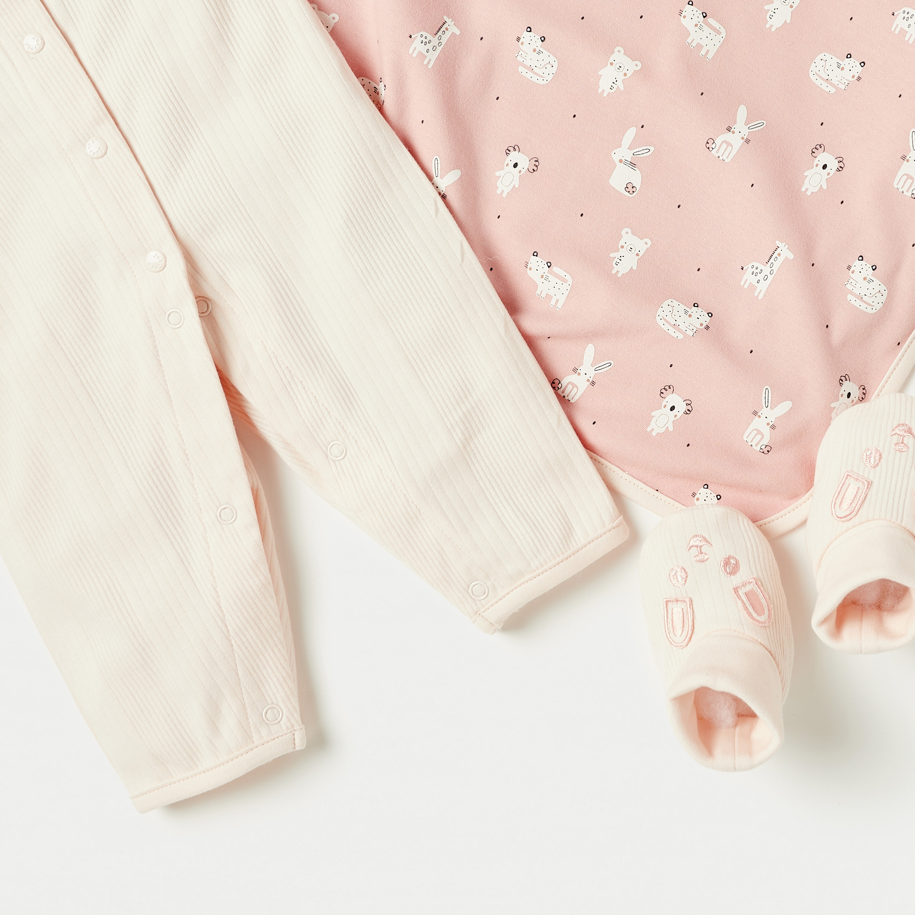 Juniors 5-Piece Bunny Print Gift Set-baby-girls-clothing-setsandcoords-image-6