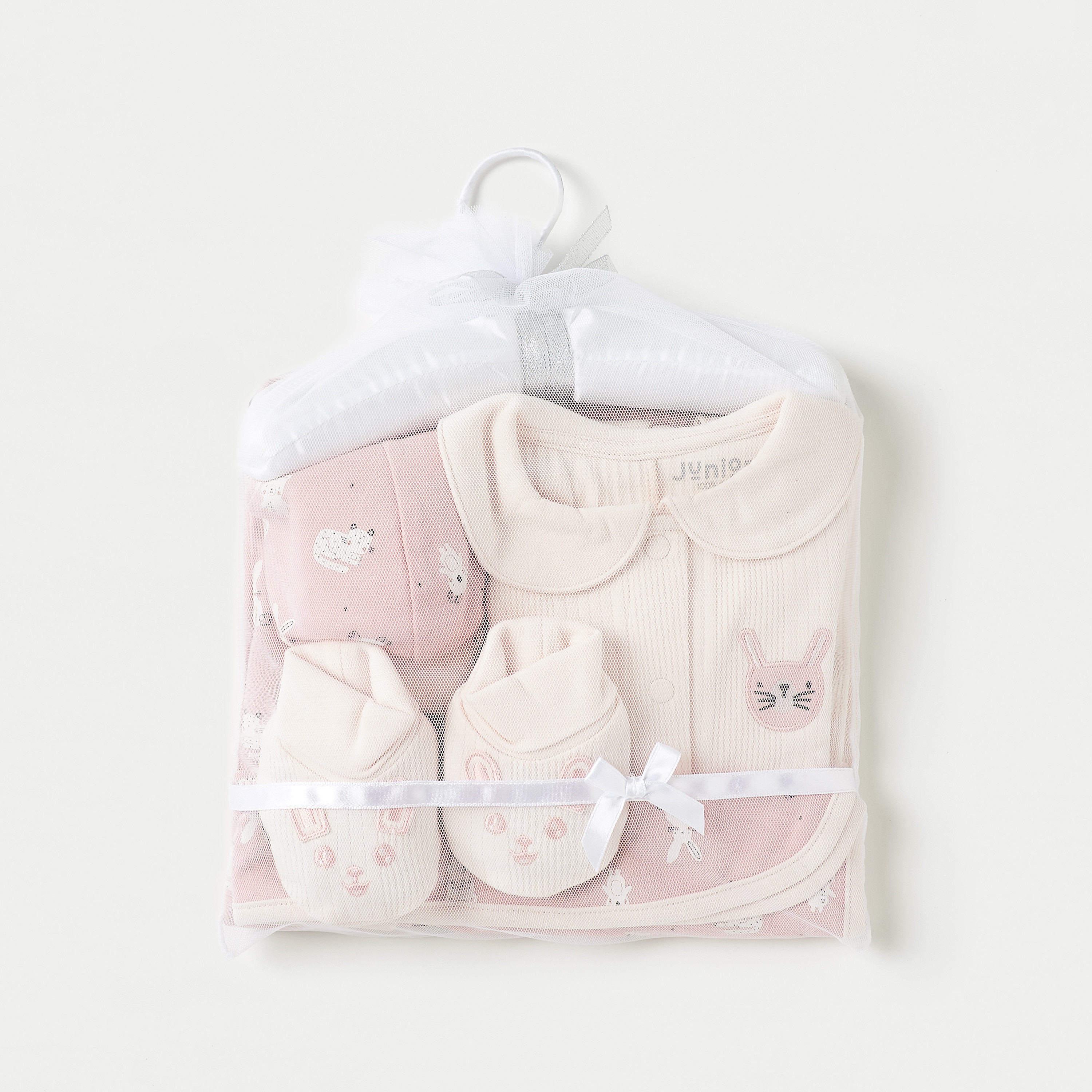 Juniors 5-Piece Bunny Print Gift Set-baby-girls-clothing-setsandcoords-image-1