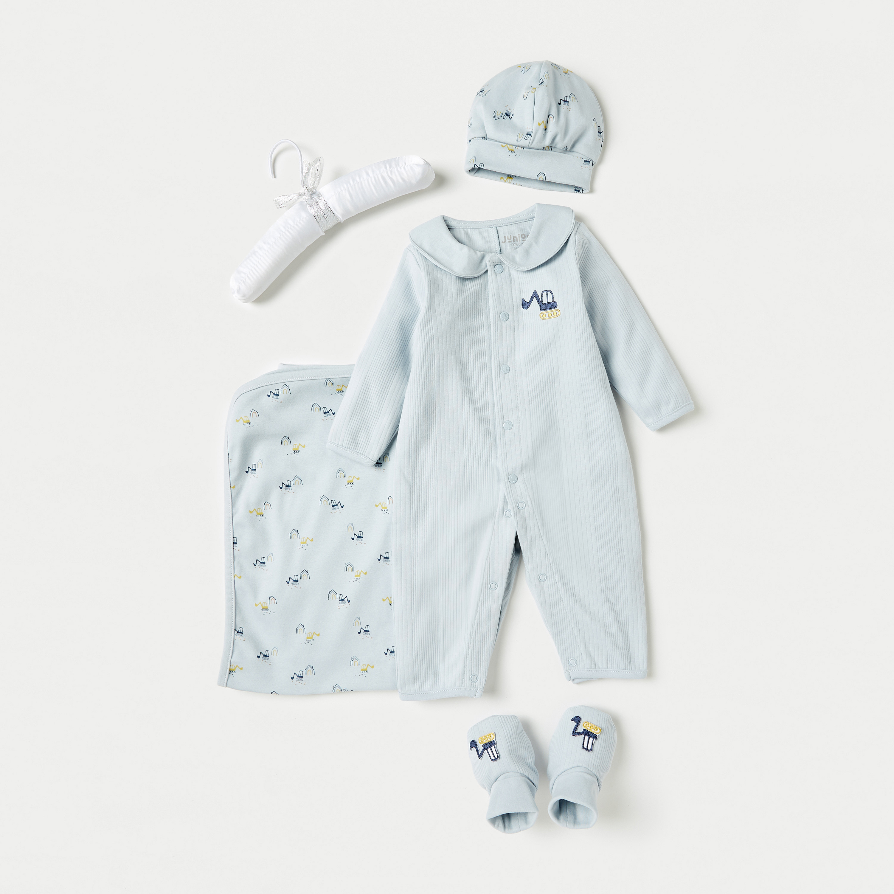 طقم ملابس بطبعات شاحنة 5 قطع من جونيورز-baby-boys-clothing-multipacks-image-2