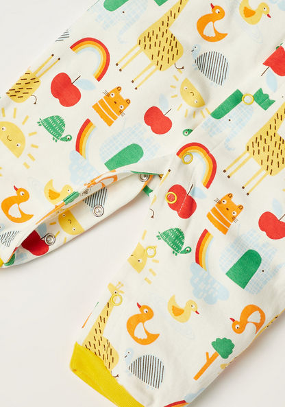 Juniors Printed Long Sleeves Romper with Blanket and Bib-Multipacks-image-6