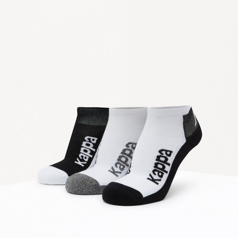 Kappa Ankle Length Sports Socks - Set of 3-Men%27s Socks-image-0