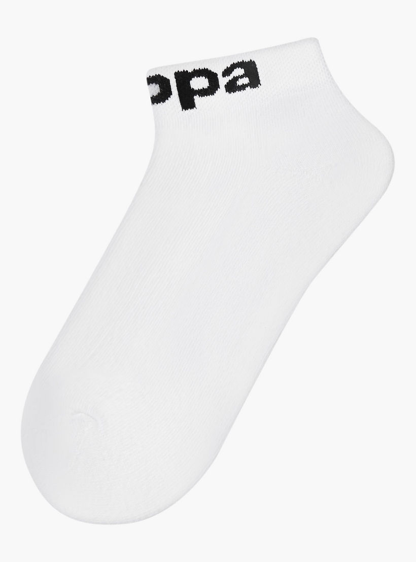 طقم جوارب طول الكاحل 3 أزواج بطبعات شعار من كابا-men-socks-image-2