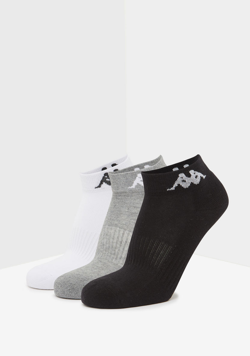 Kappa Printed Ankle Length Sports Socks - Set of 3-Men%27s Socks-image-0