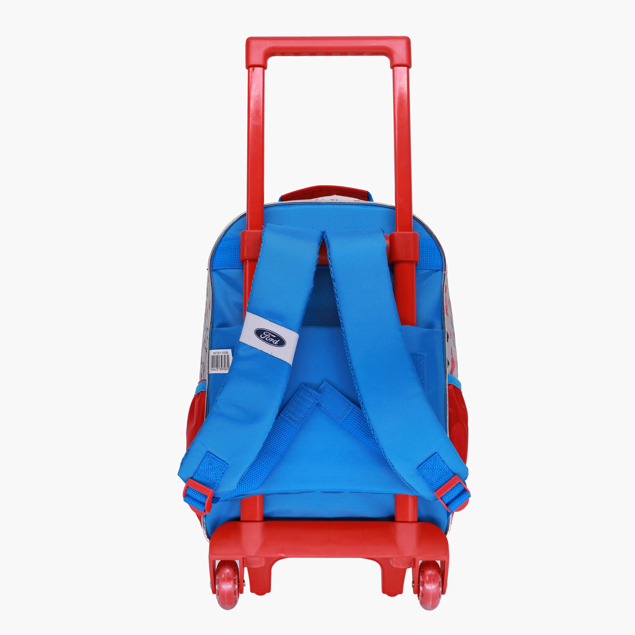 Mustang Printed Trolley Backpack - 14 inches-school-bagsandbackpacks-trolleybags-image-4