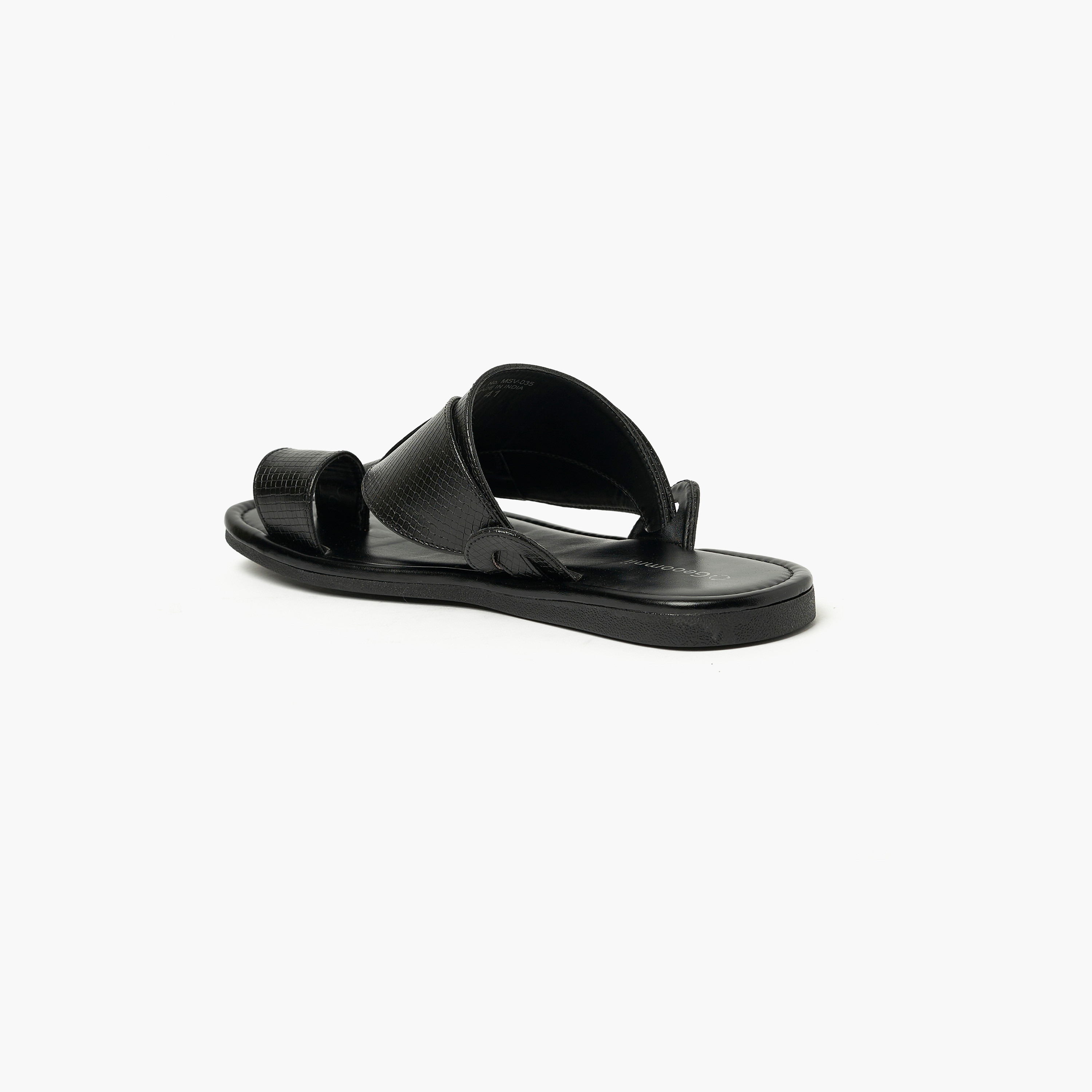 صندل عربي للرجال بملمس جلد التمساح بأصبع واحد من جيواومني | MSV-035-men-shoes-sandals-image-3