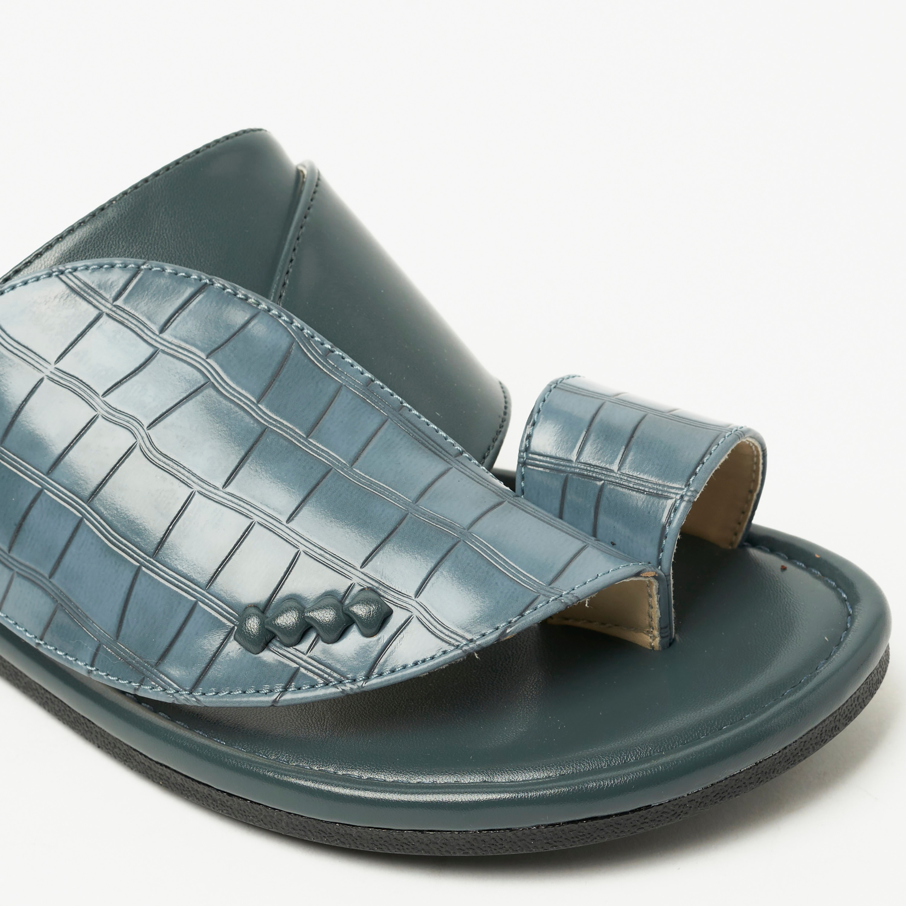Geoomnii Men's Croc Textured One Toe Arabic Sandals | MSV-103-men-shoes-sandals-image-4