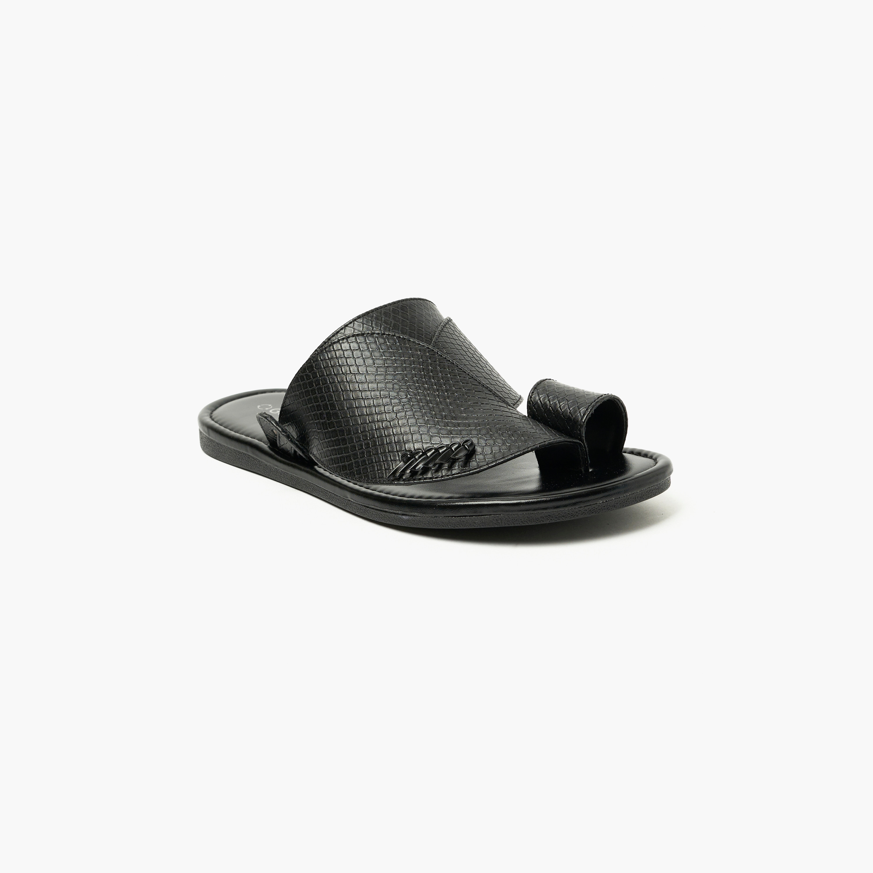 Geoomnii Men's Croc Textured One Toe Arabic Sandals | MSV-108-men-shoes-sandals-image-1