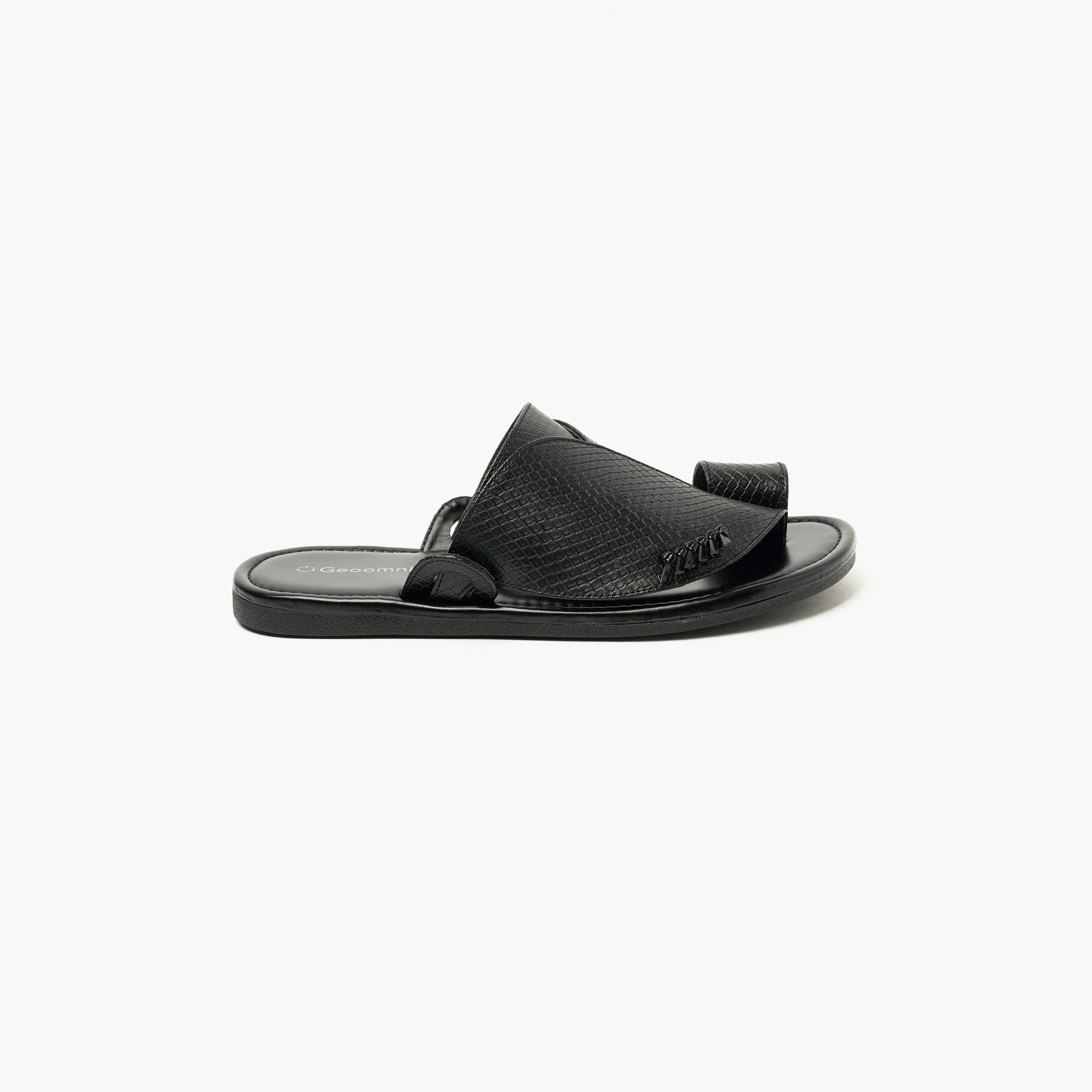 Geoomnii Men's Croc Textured One Toe Arabic Sandals | MSV-108-men-shoes-sandals-image-2